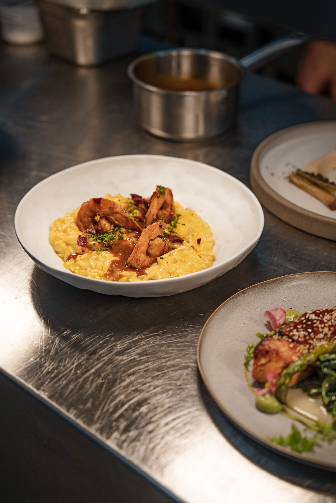 plates of food on a table