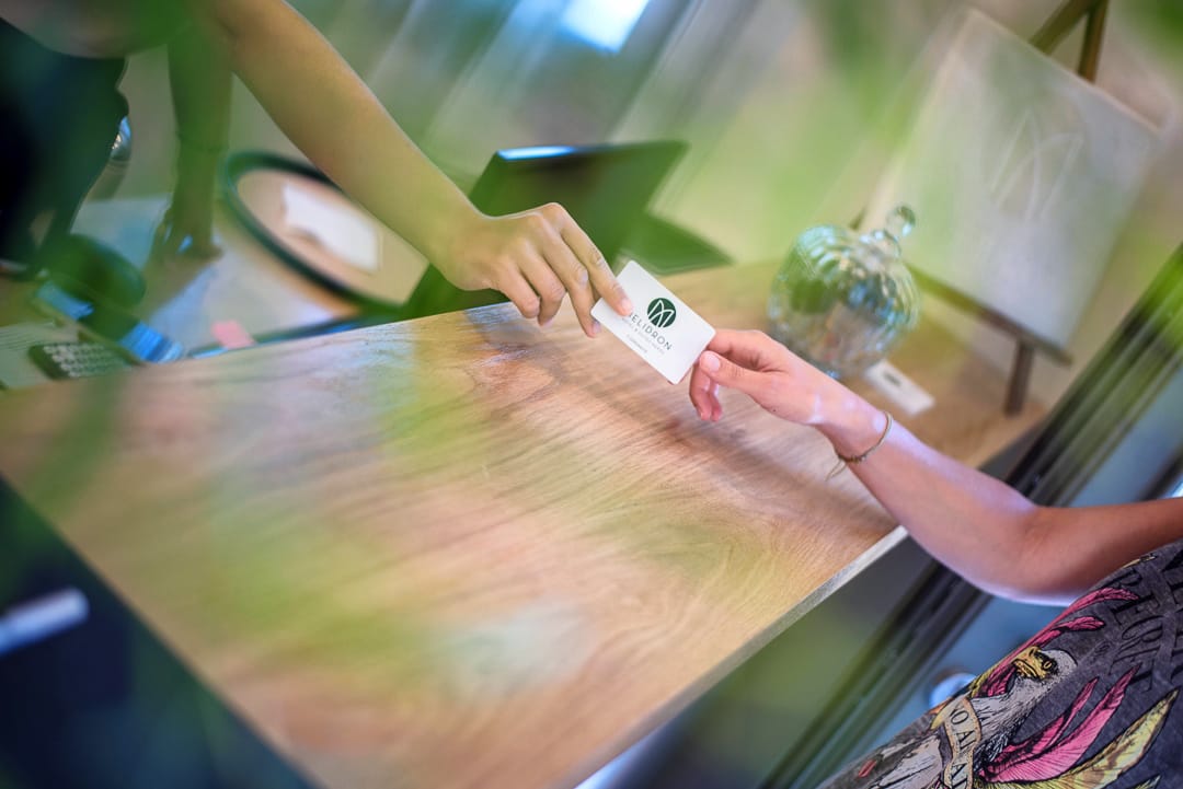 a person playing a card game