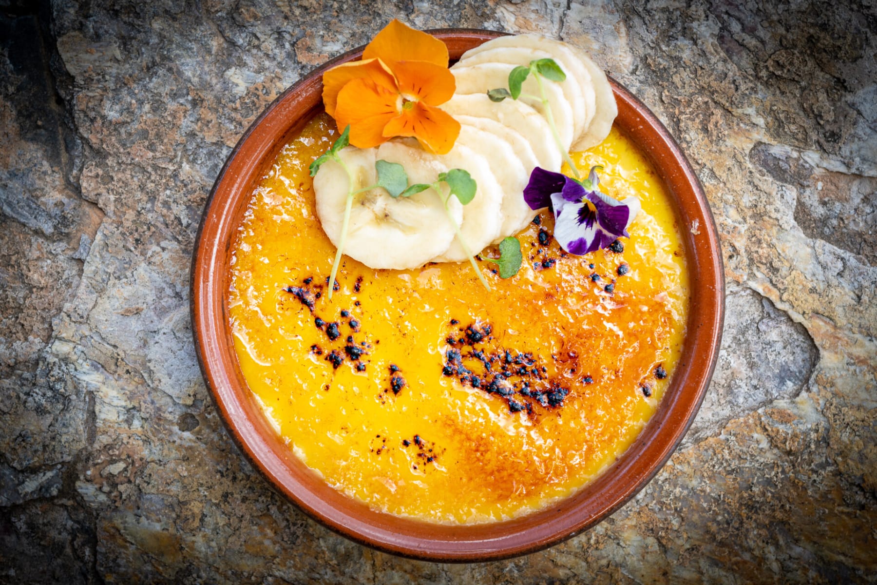 a bowl of food