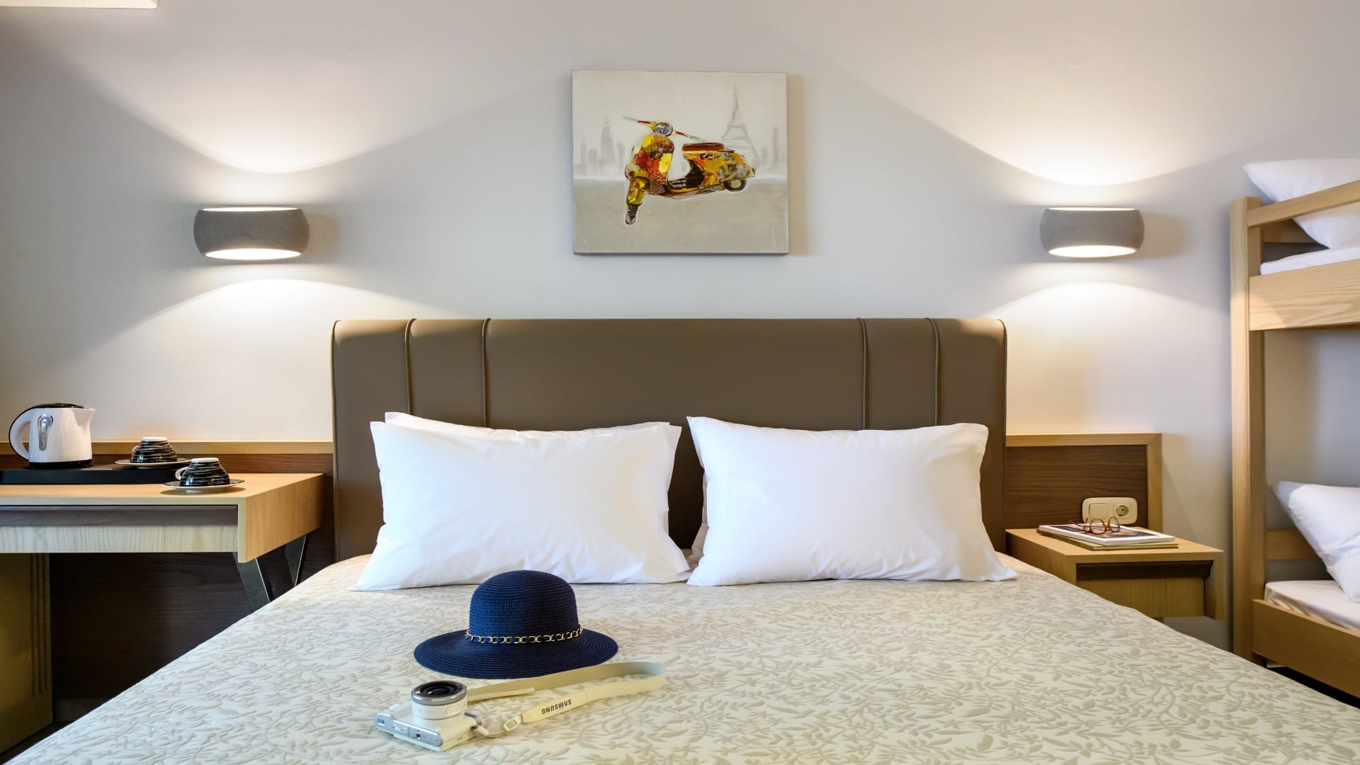 Double with Bunk Bed Garden View