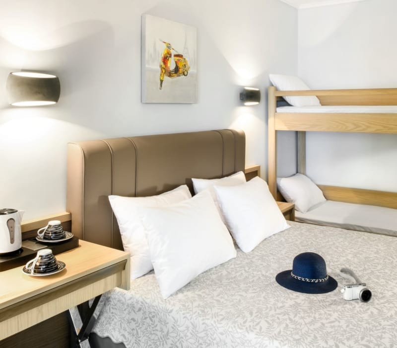 Double with Bunk Bed Pool View