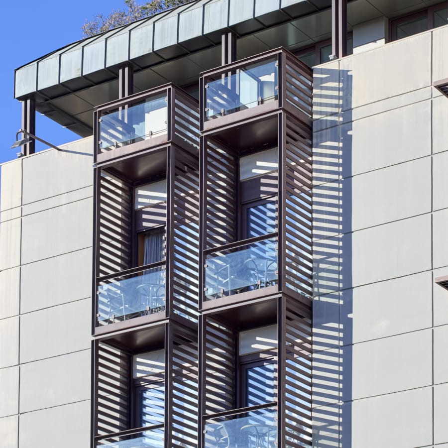 a building with windows