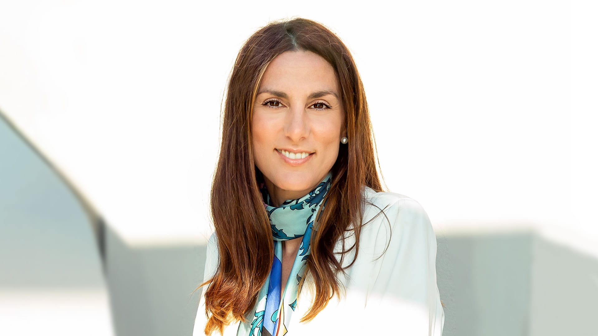 a woman with long hair