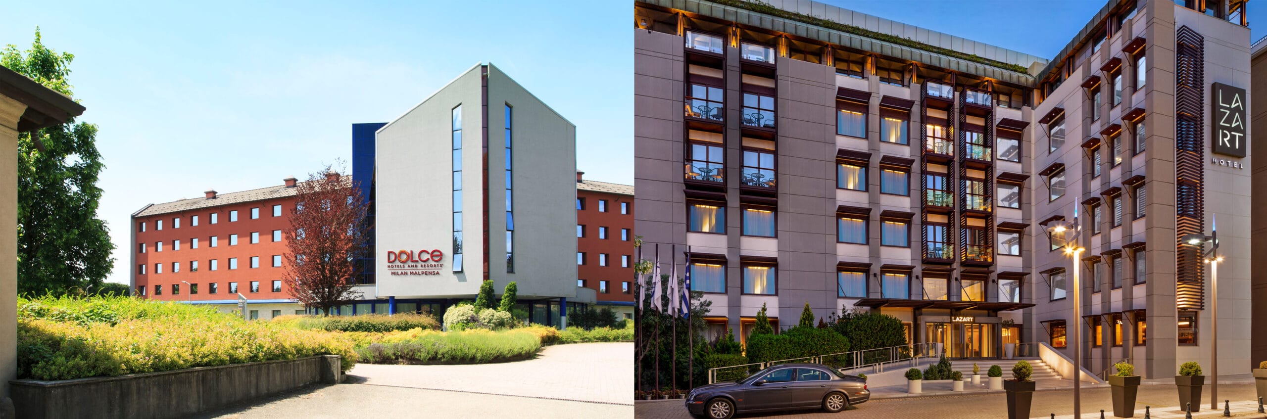 a building with a parking lot