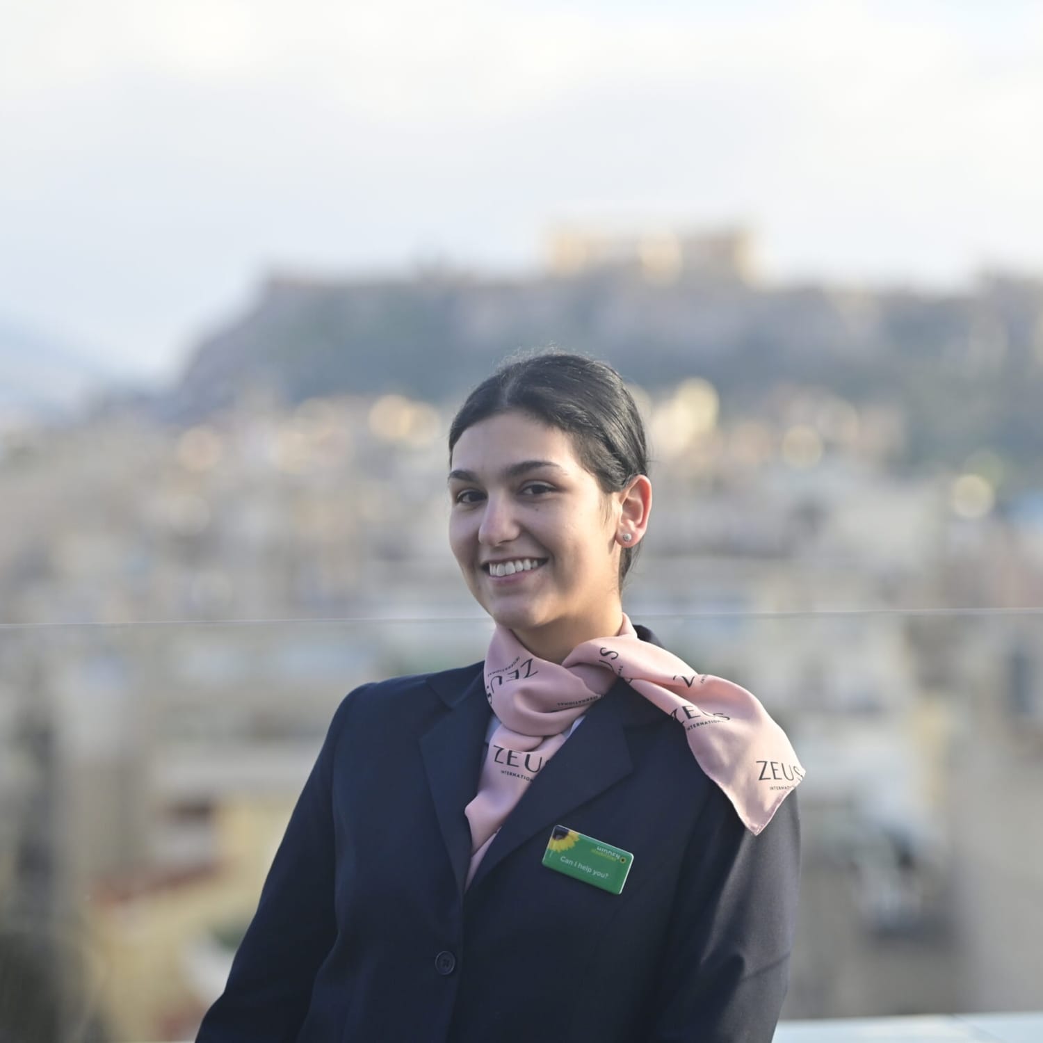 a person with the arms crossed