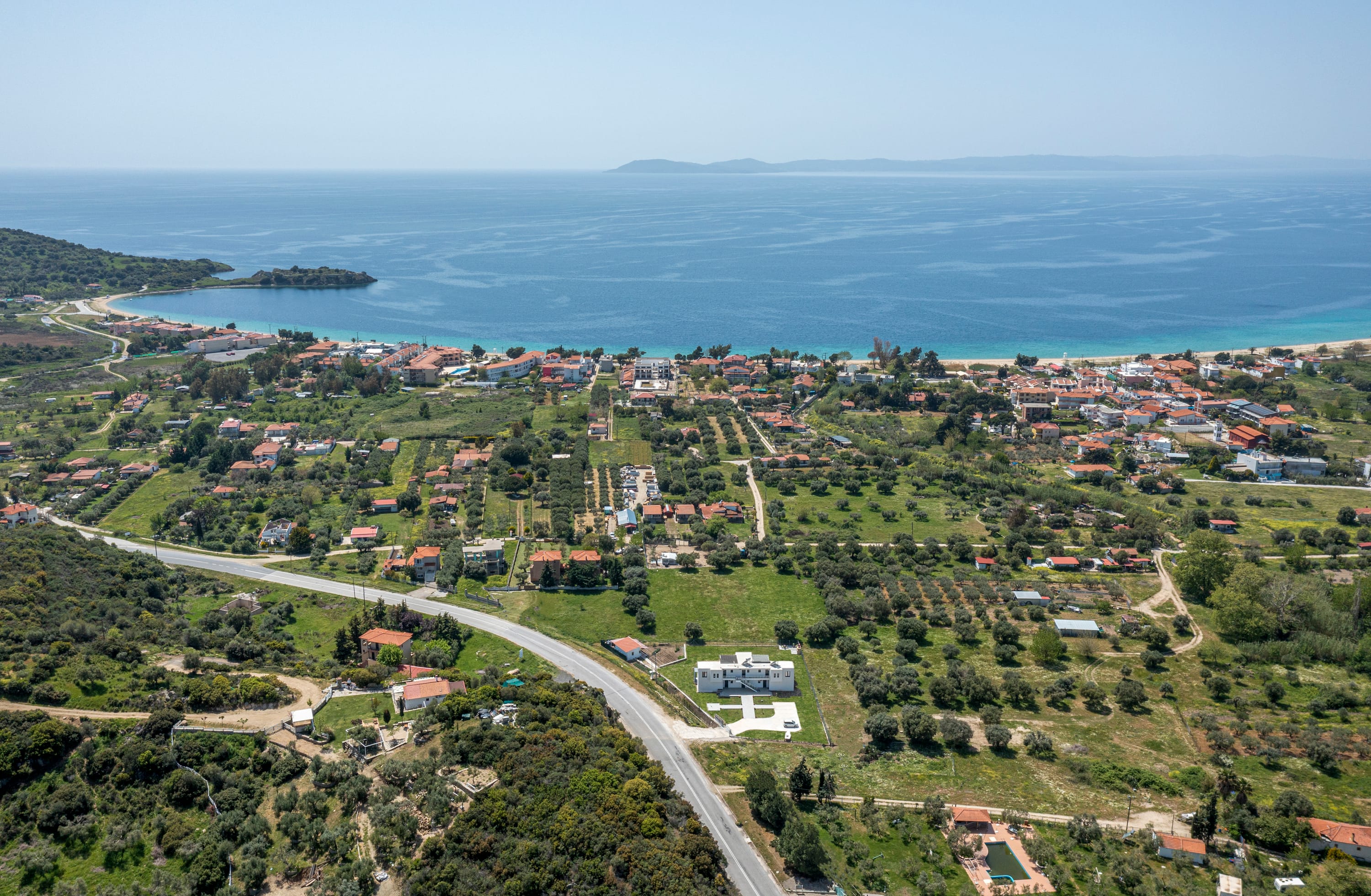 a city next to the ocean