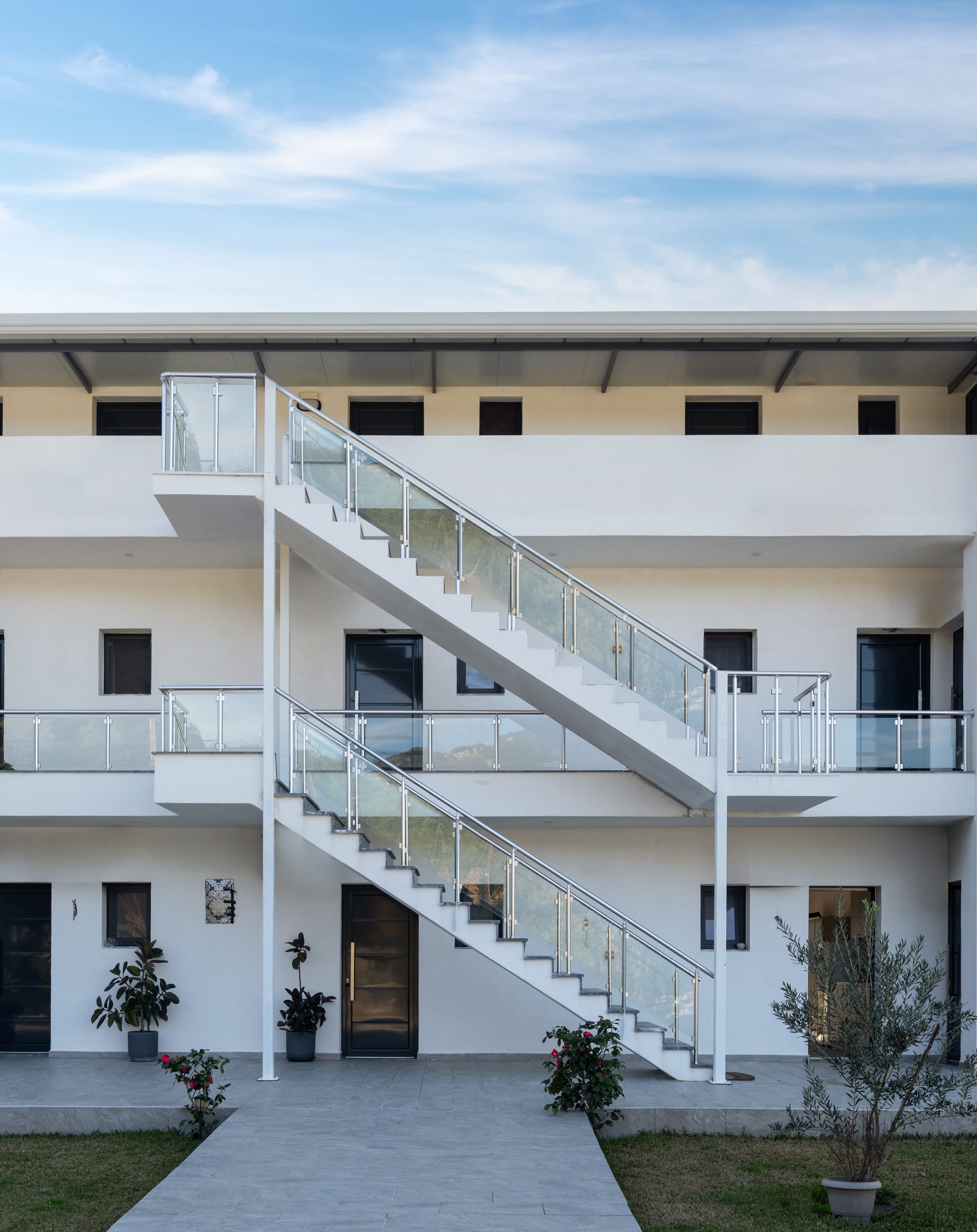 a building with a staircase