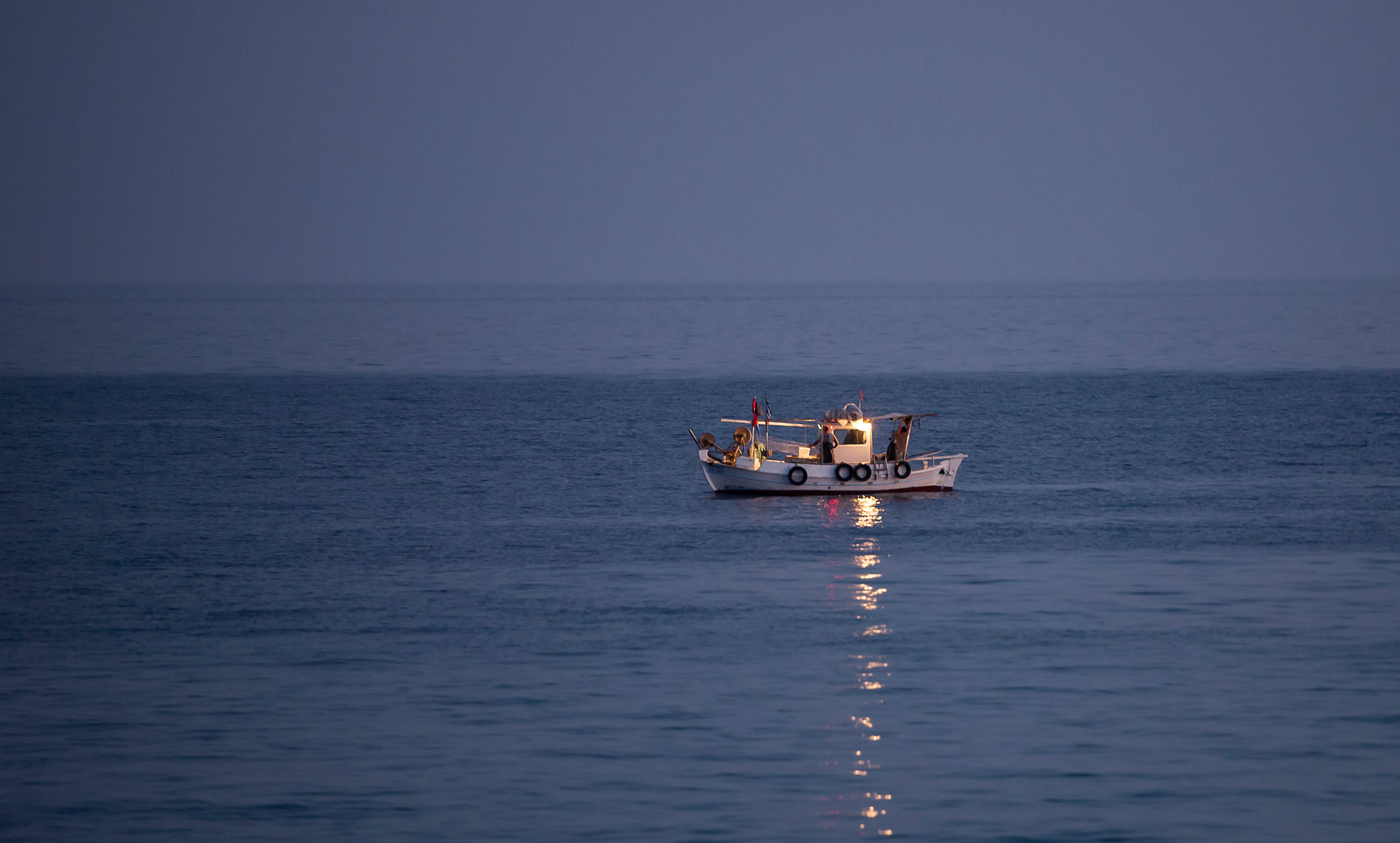 a boat on the water