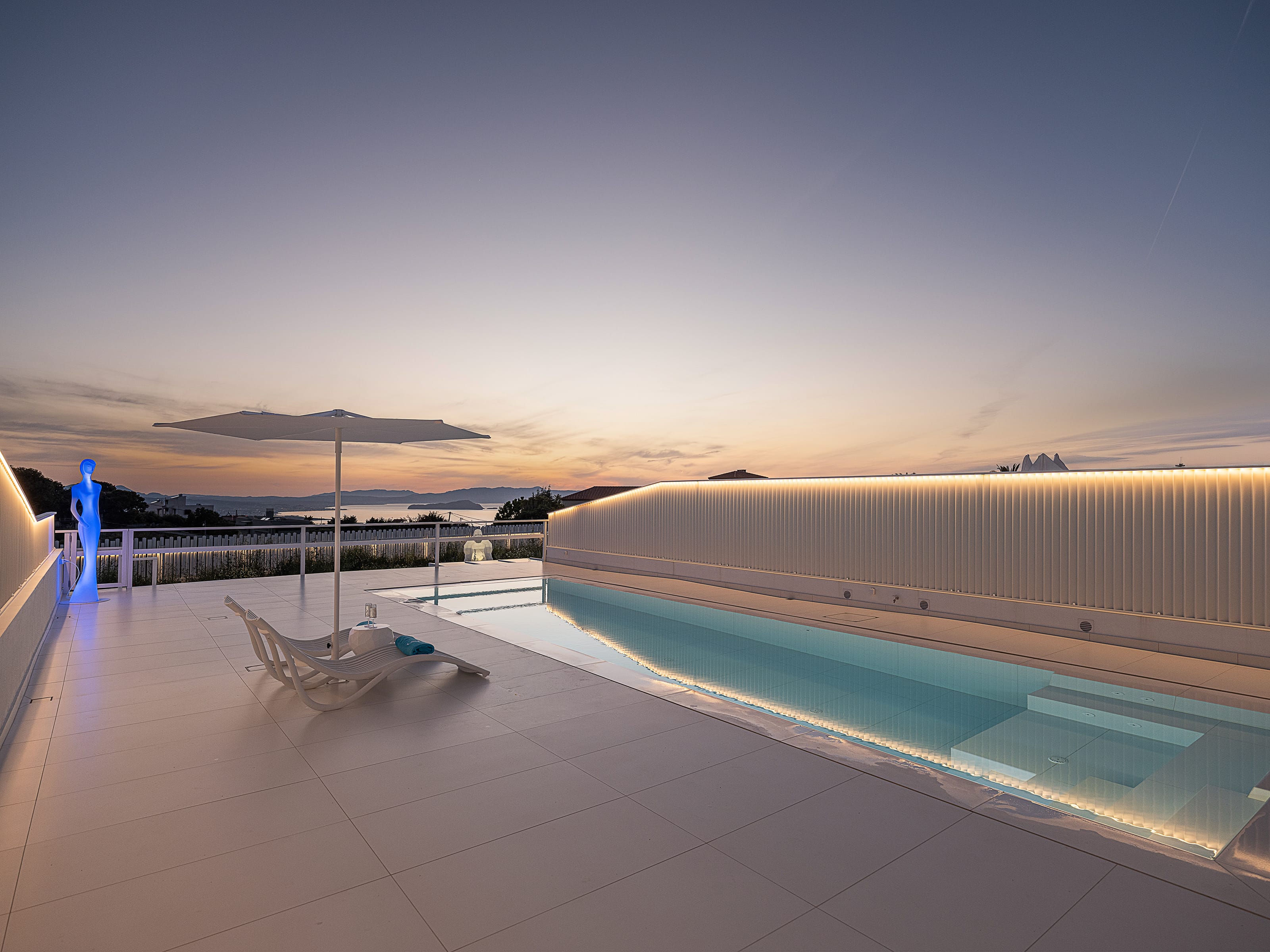 a pool in a desert