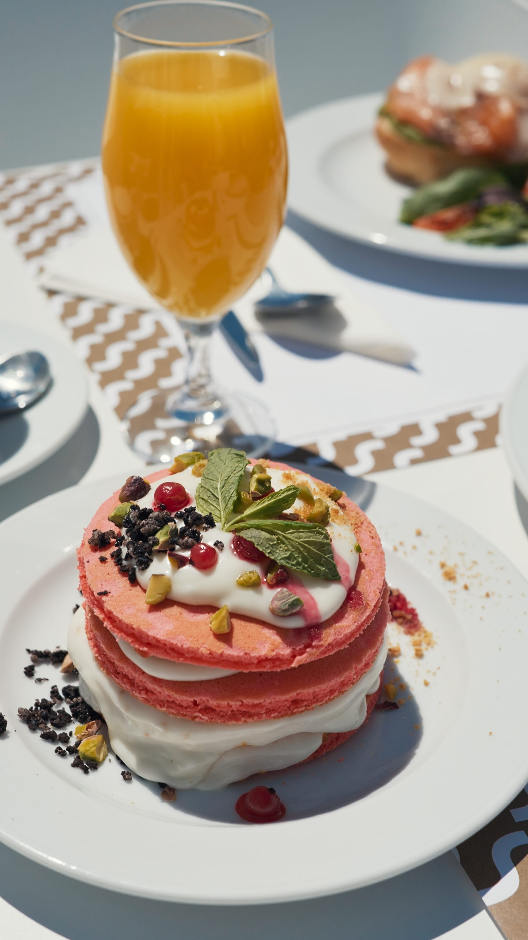 a dessert on a plate