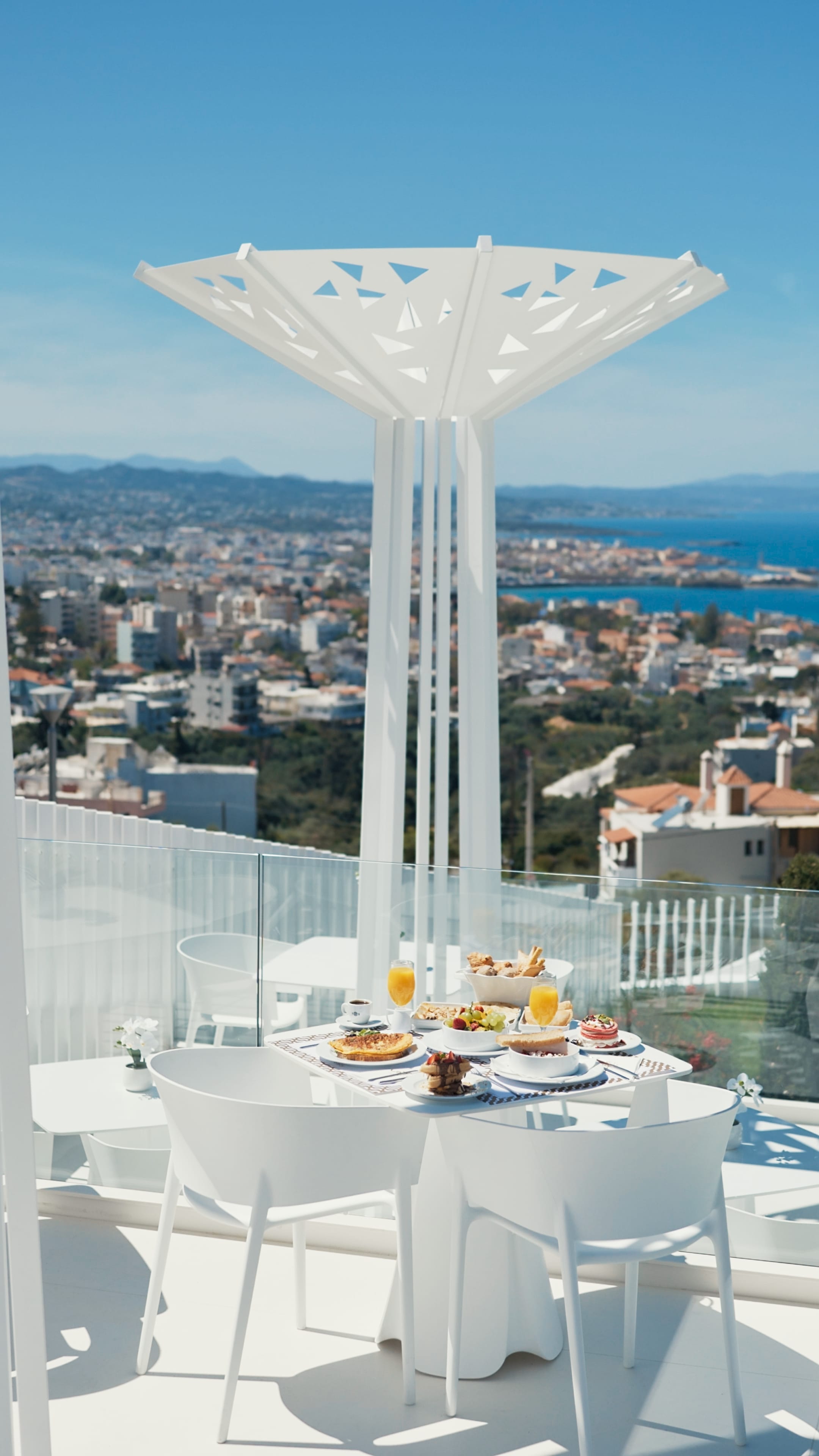 a table with food on it