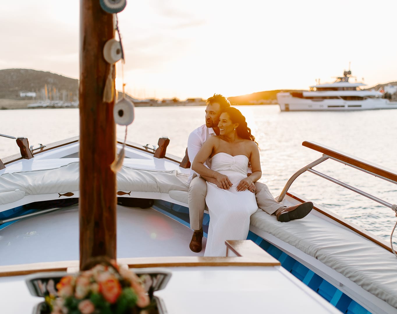 Sunset boat cruise in Naoussa Paros