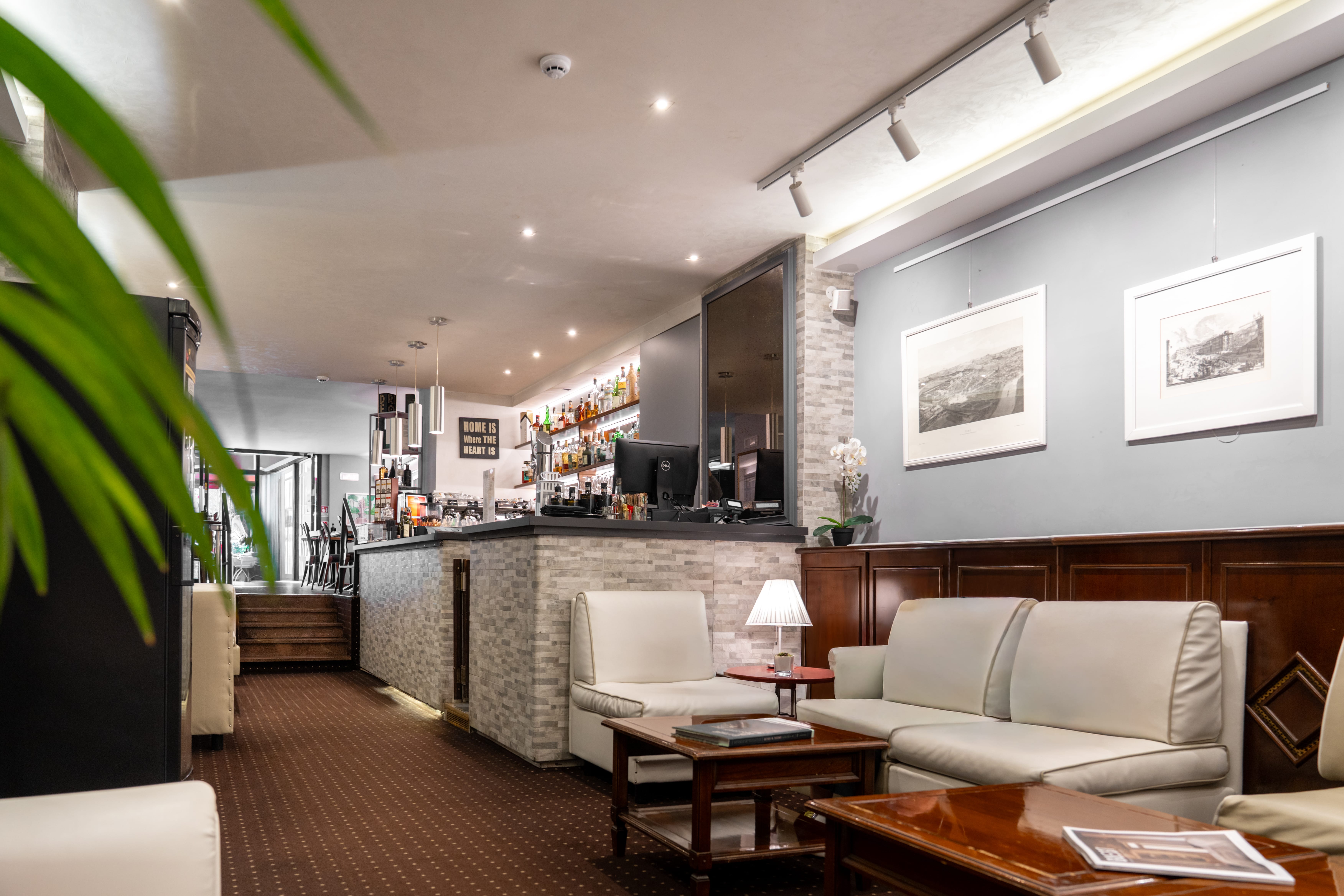 a living room with a fireplace