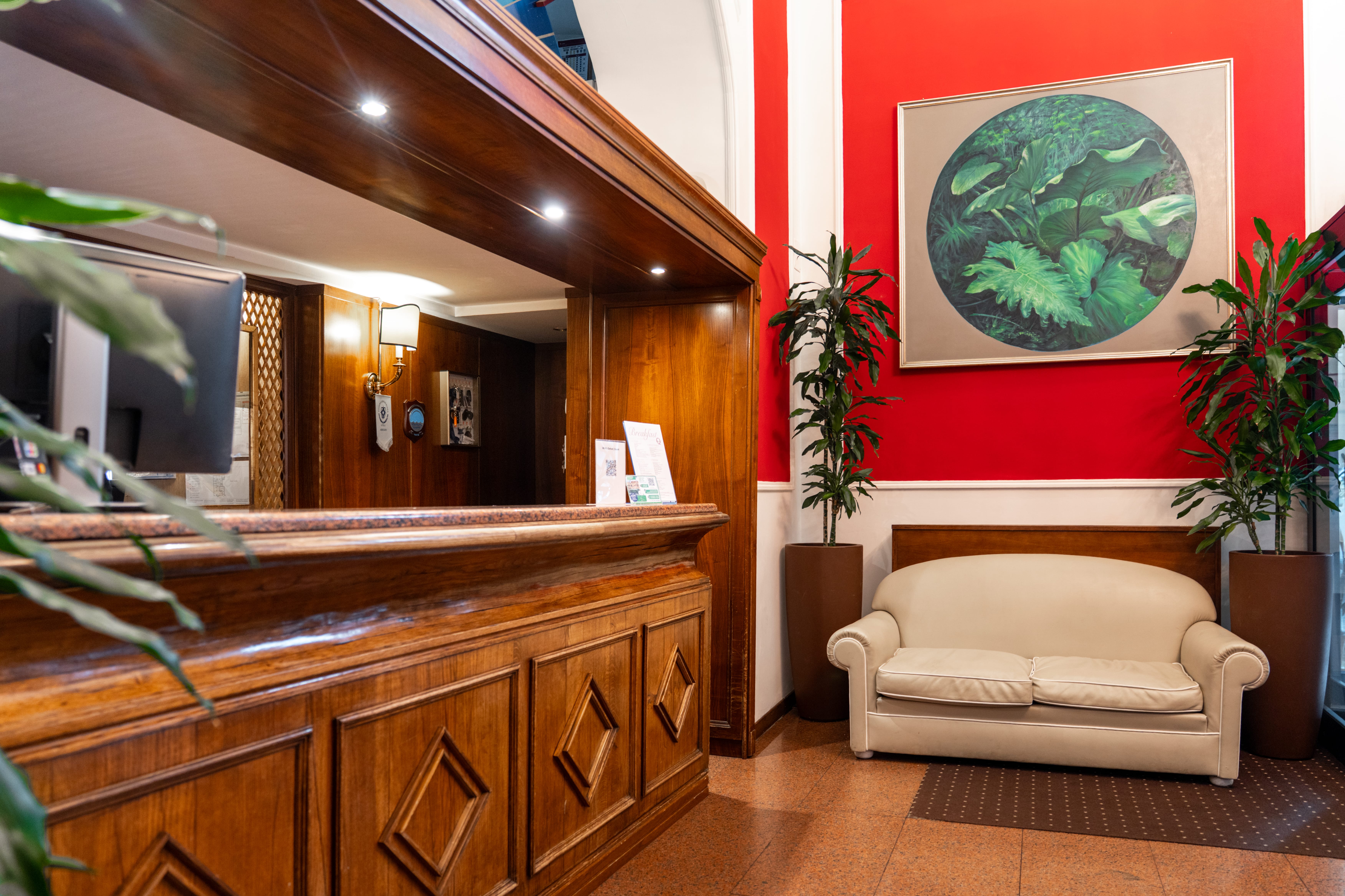 a room with a couch and a table