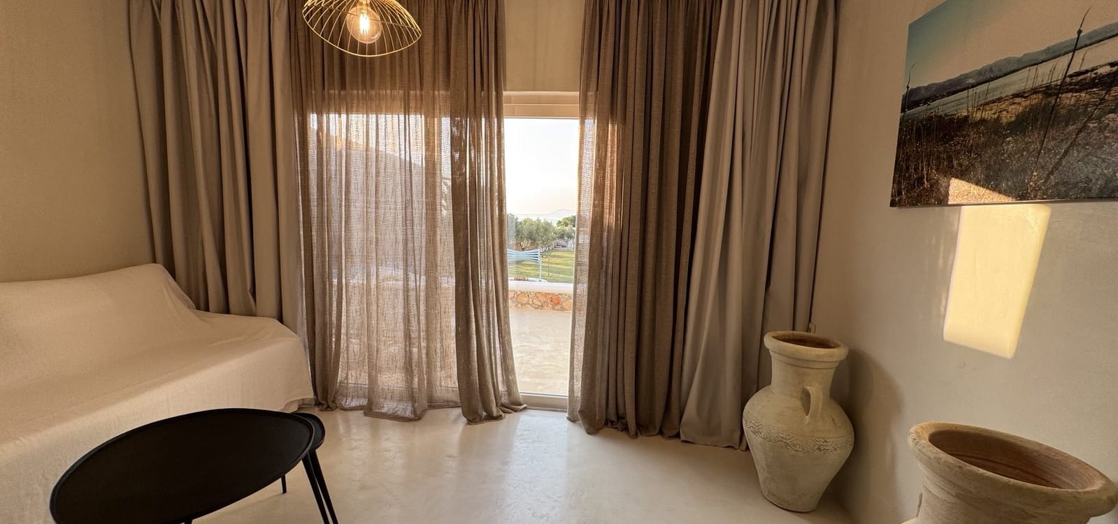 a room with a bed and a chair