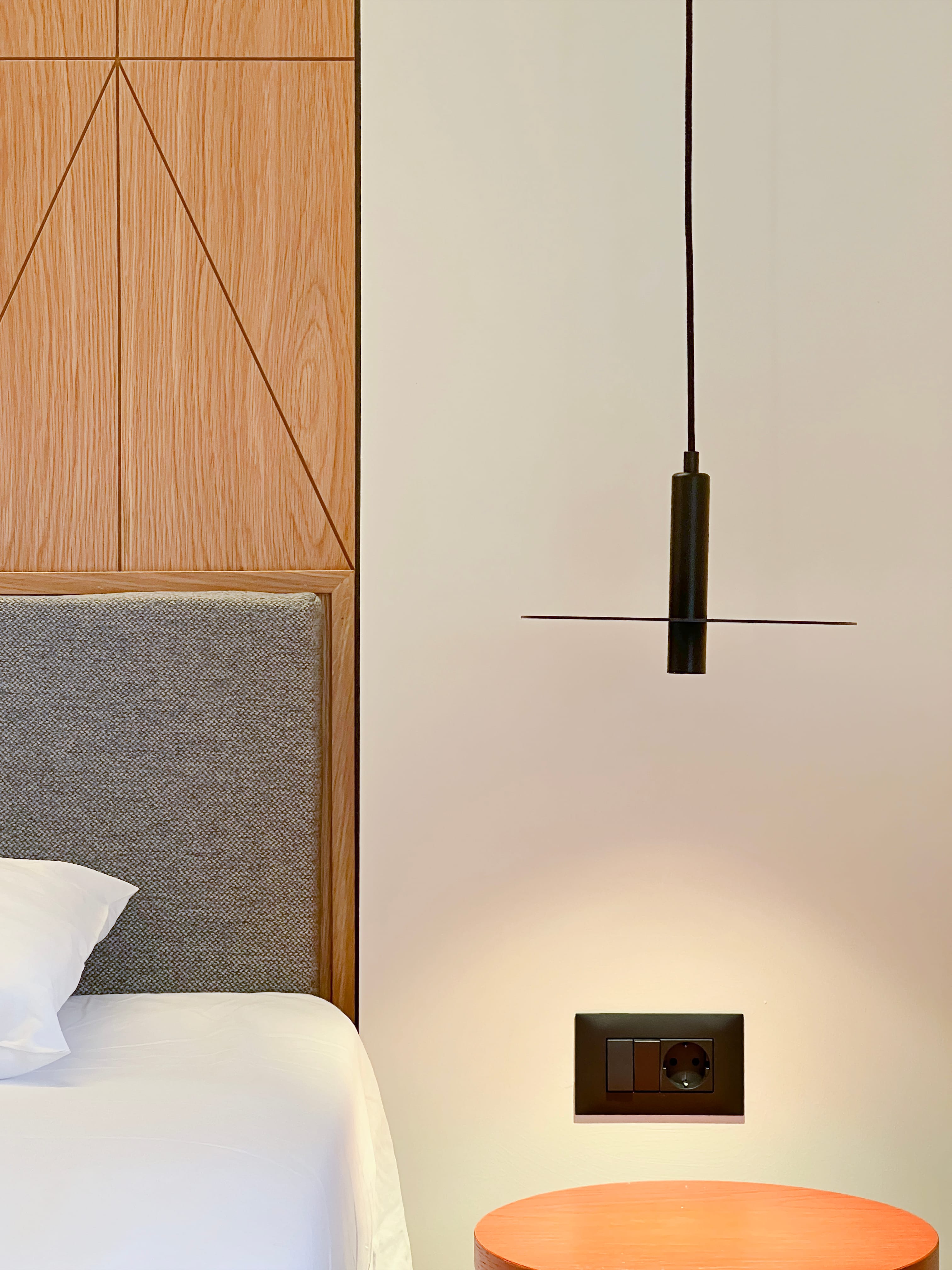 a lamp from a wall