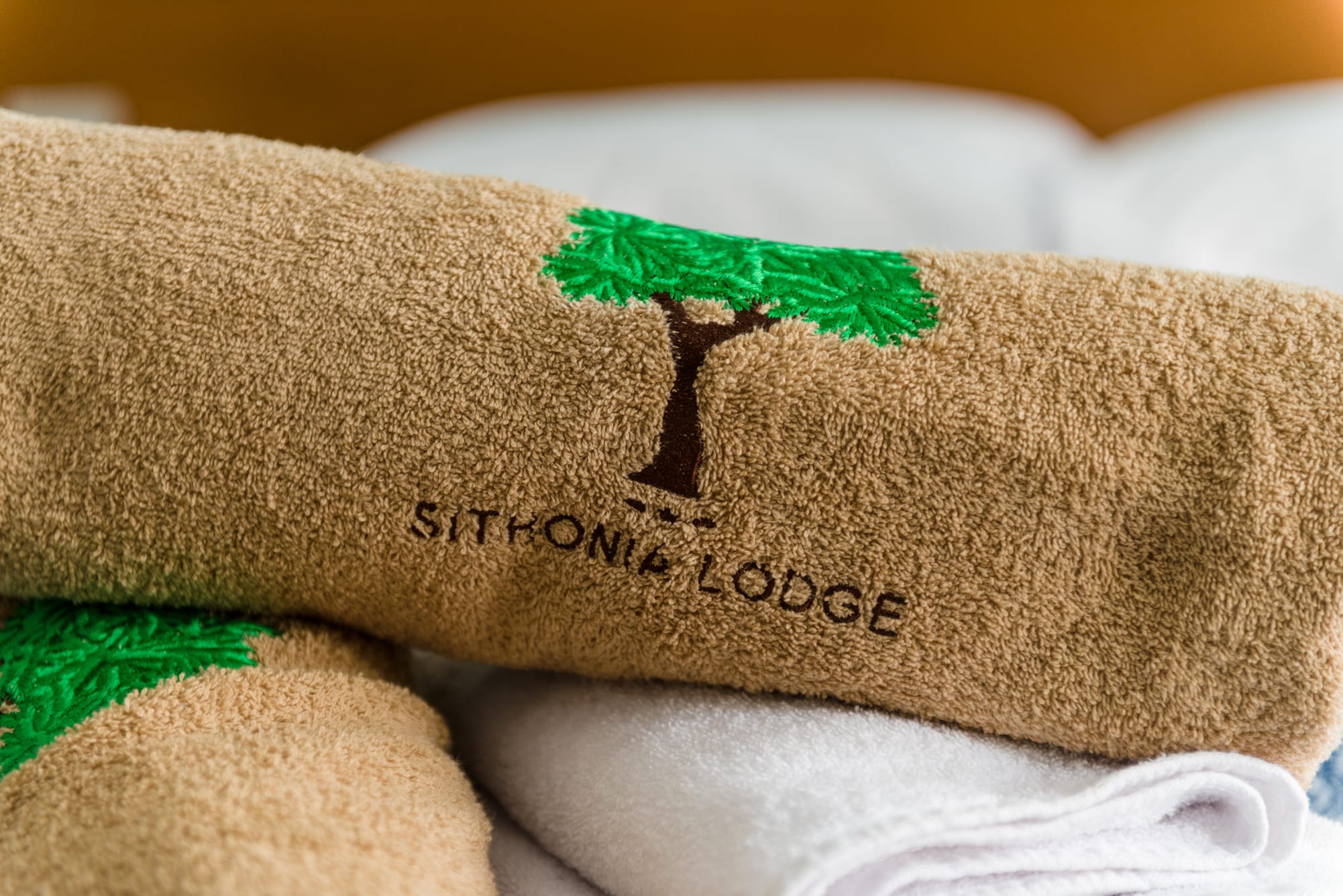 a close-up of towels