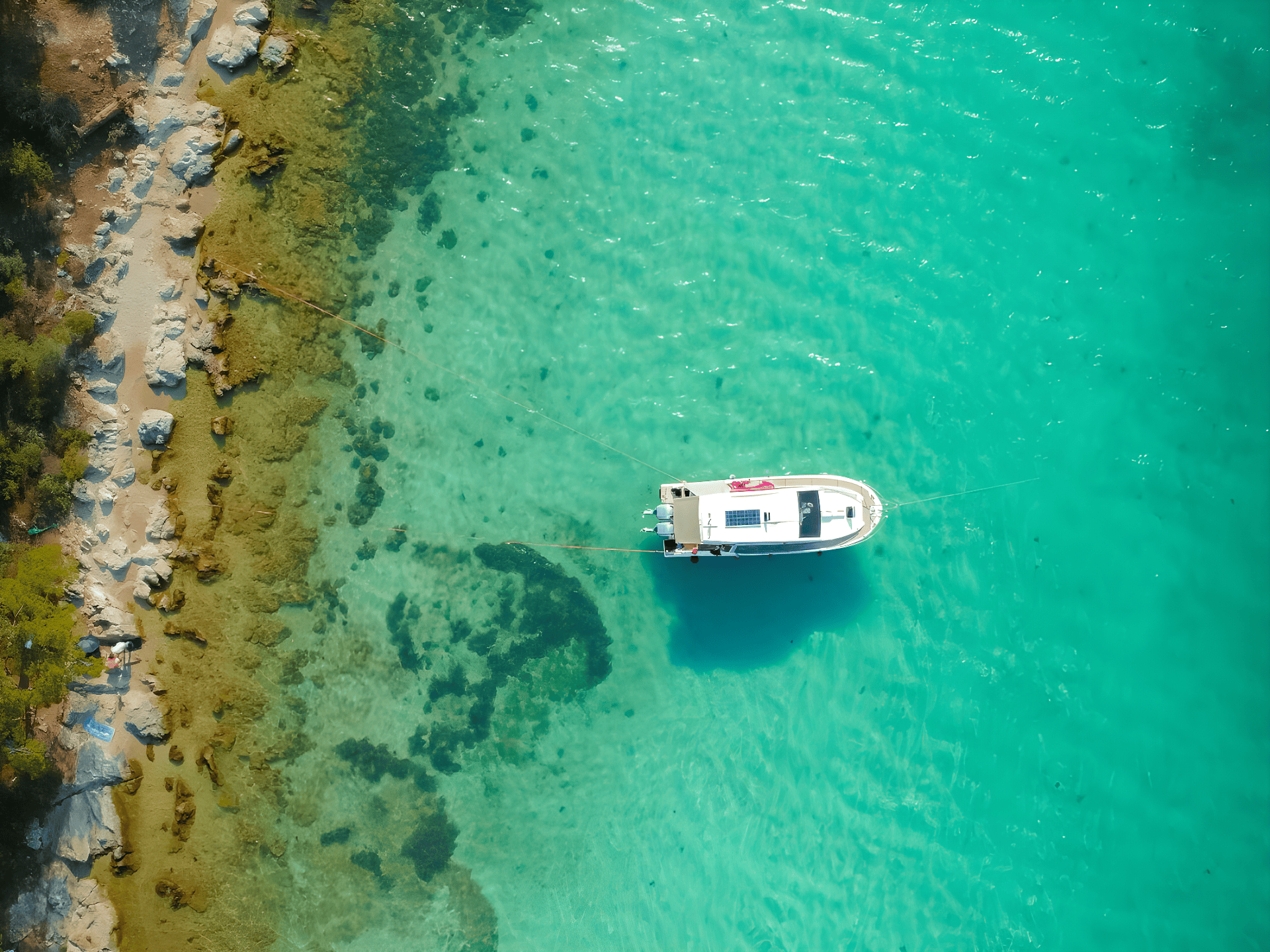 a boat on the water