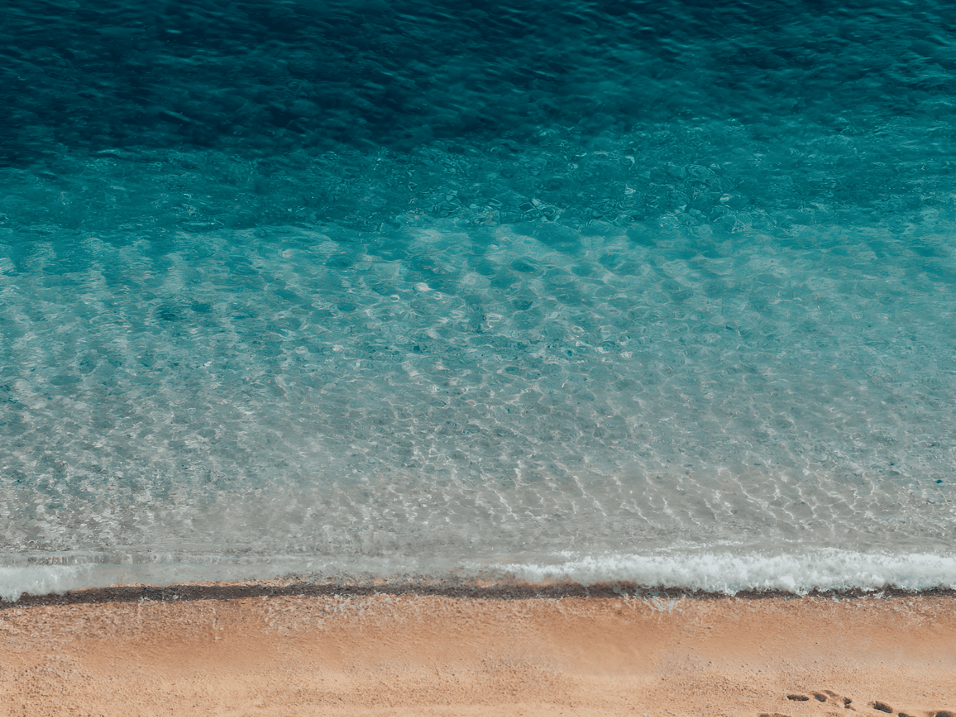 a beach with waves