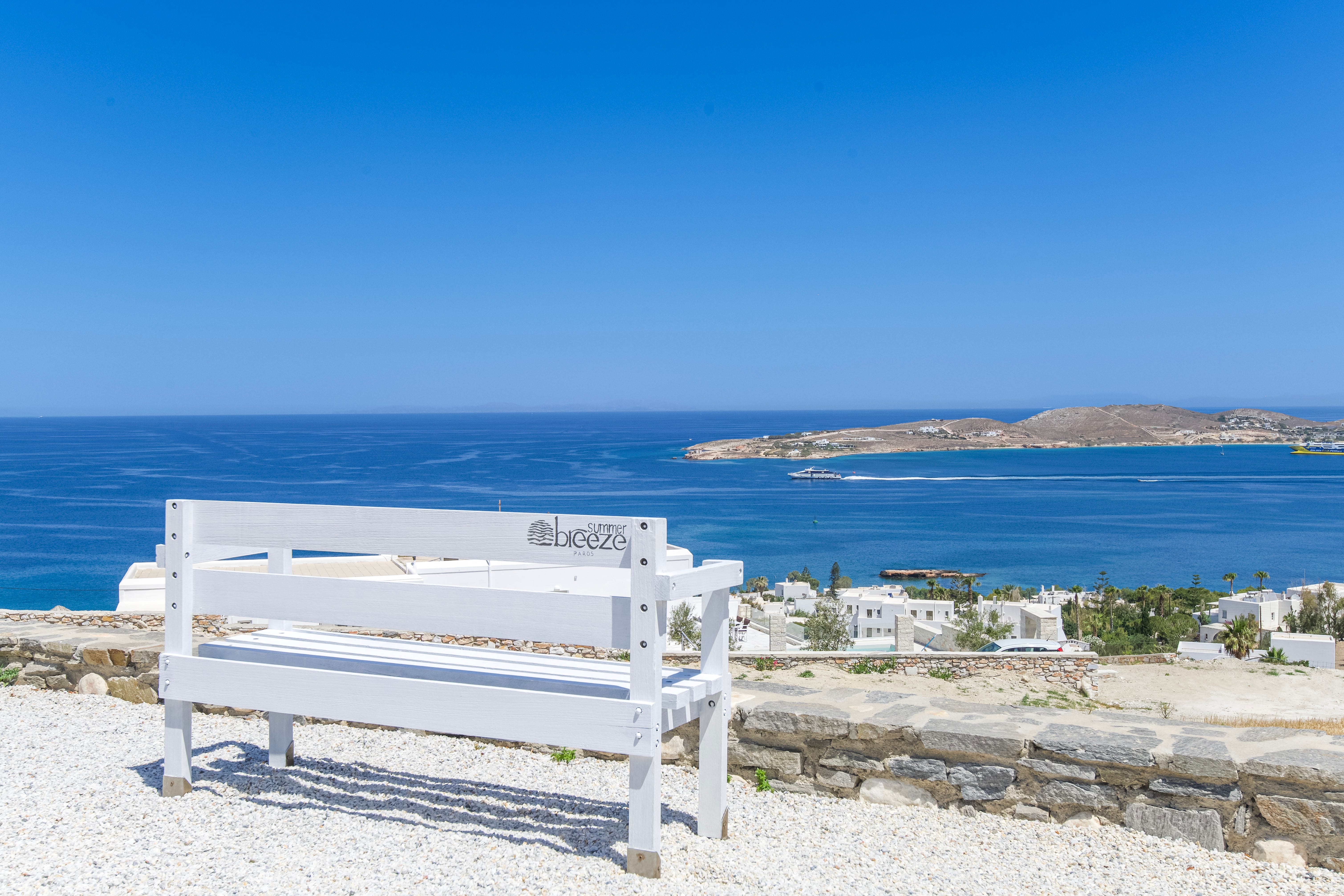 a bench on a beach