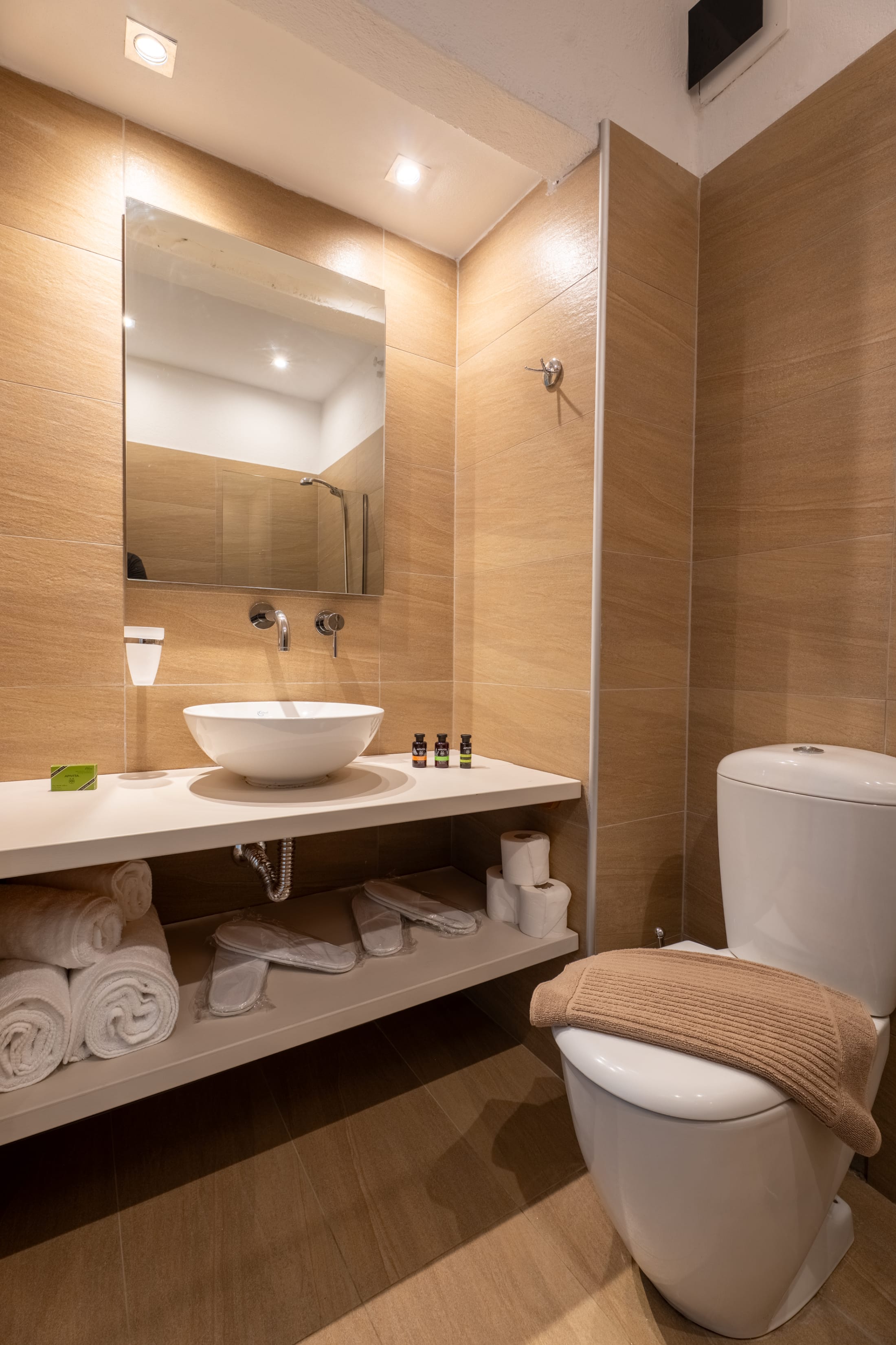 a bathroom with a sink and toilet