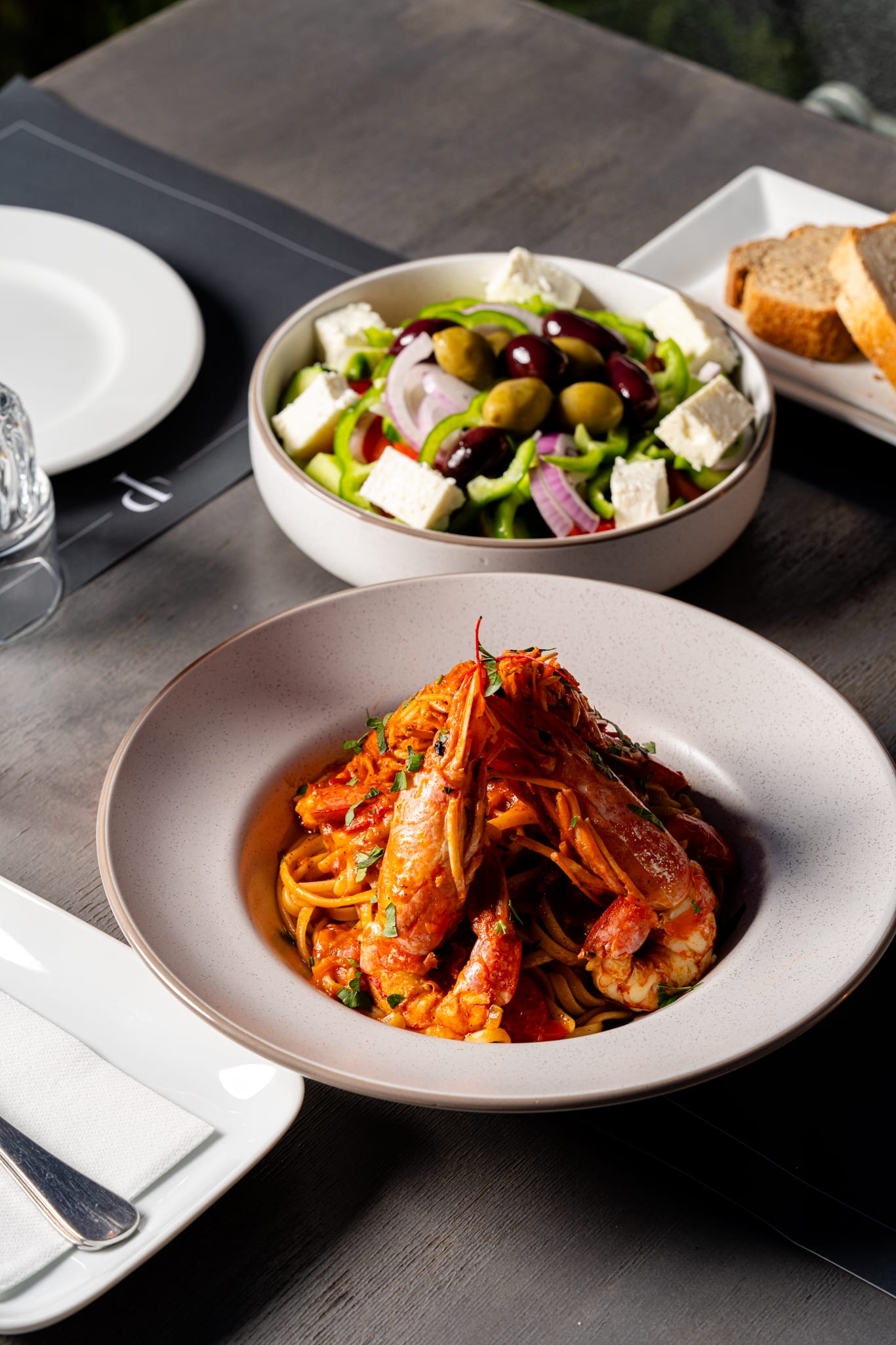 a plate of food on a table