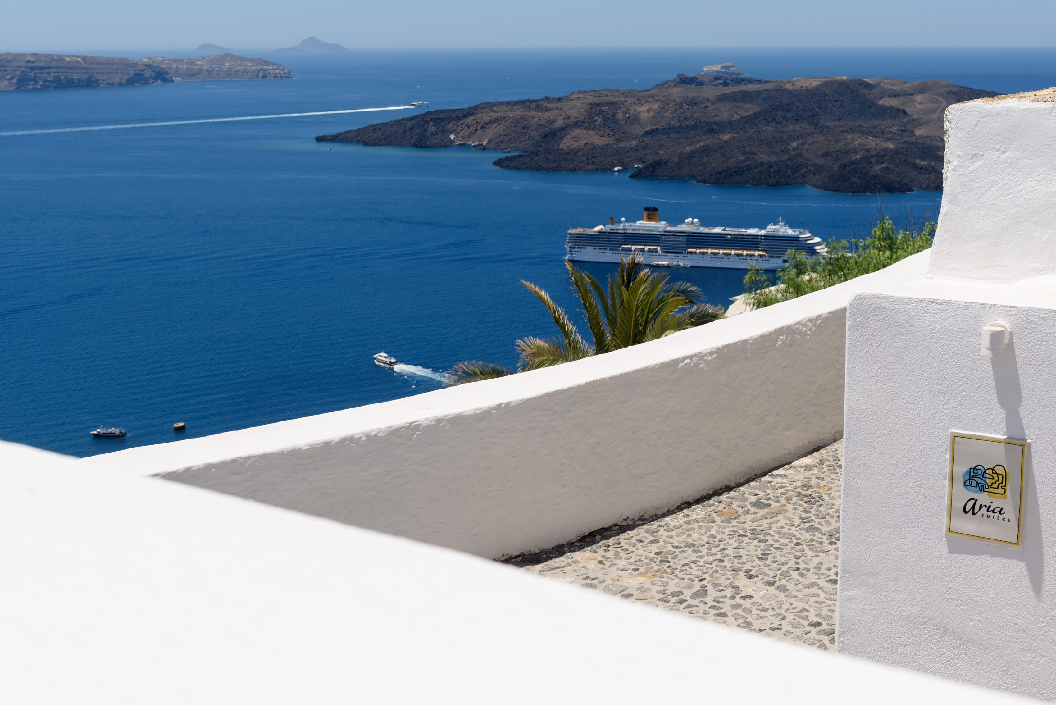 a view of the ocean from a balcony