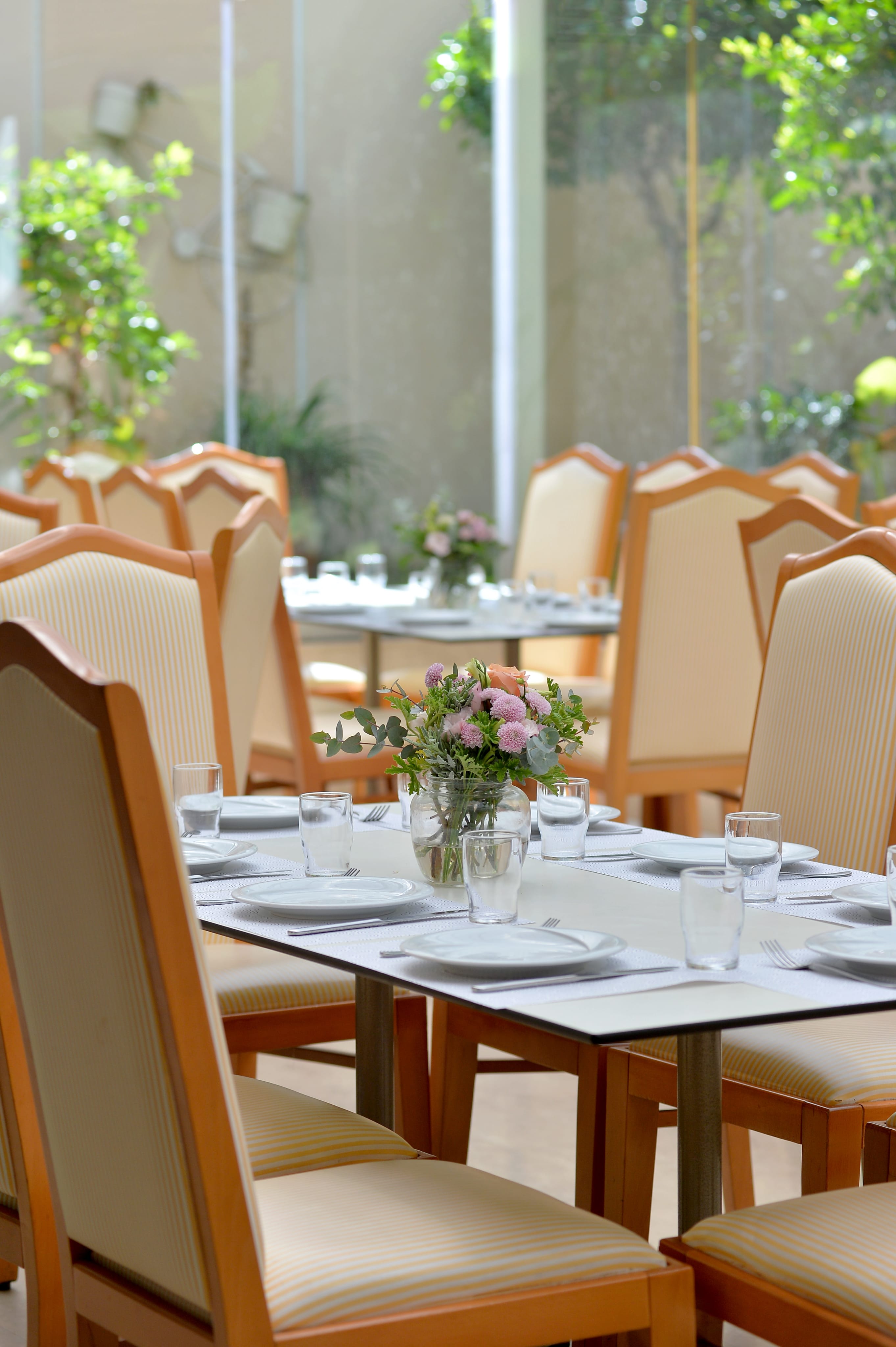 a table set for a meal