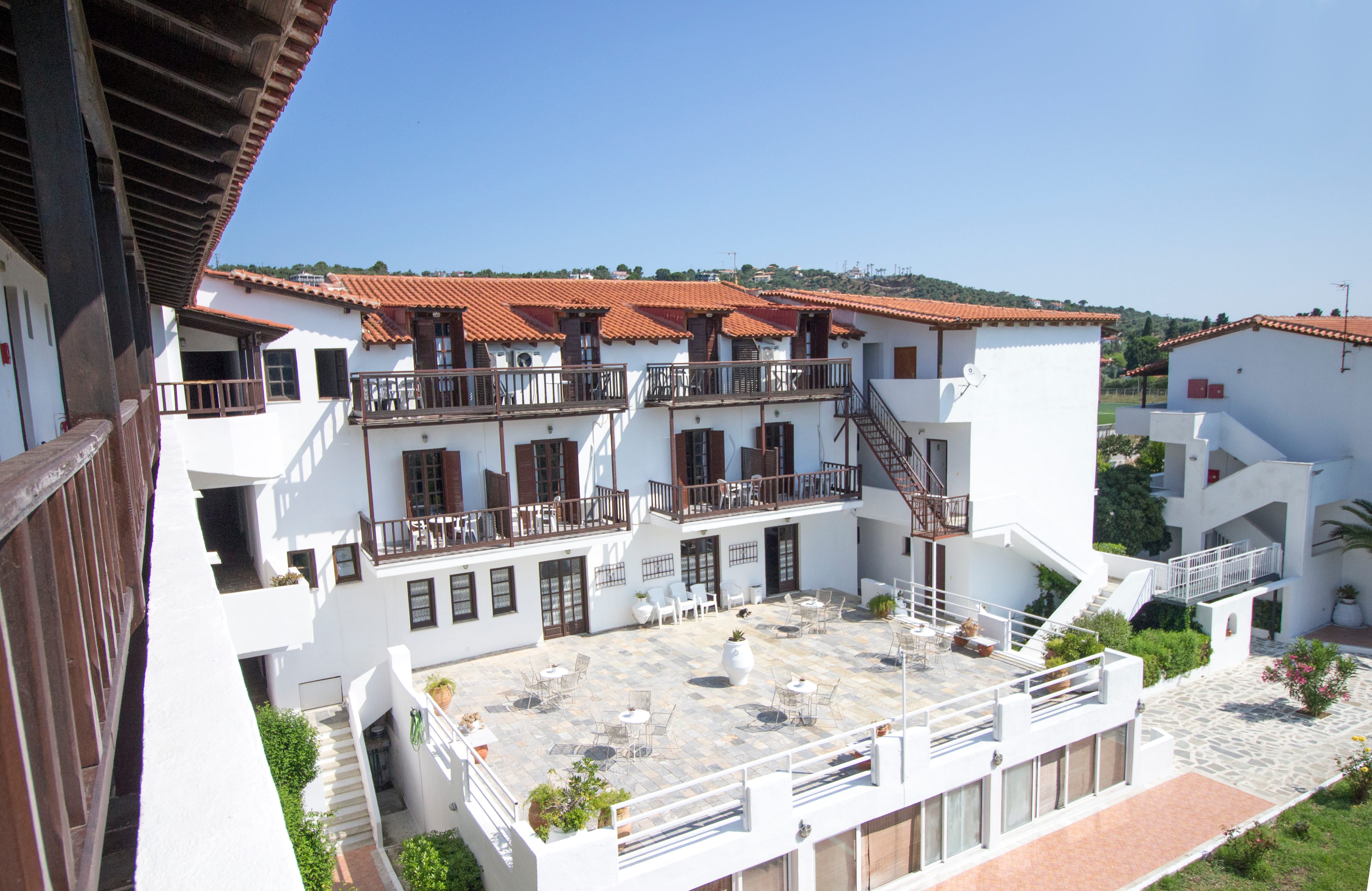 a building with persony balconies