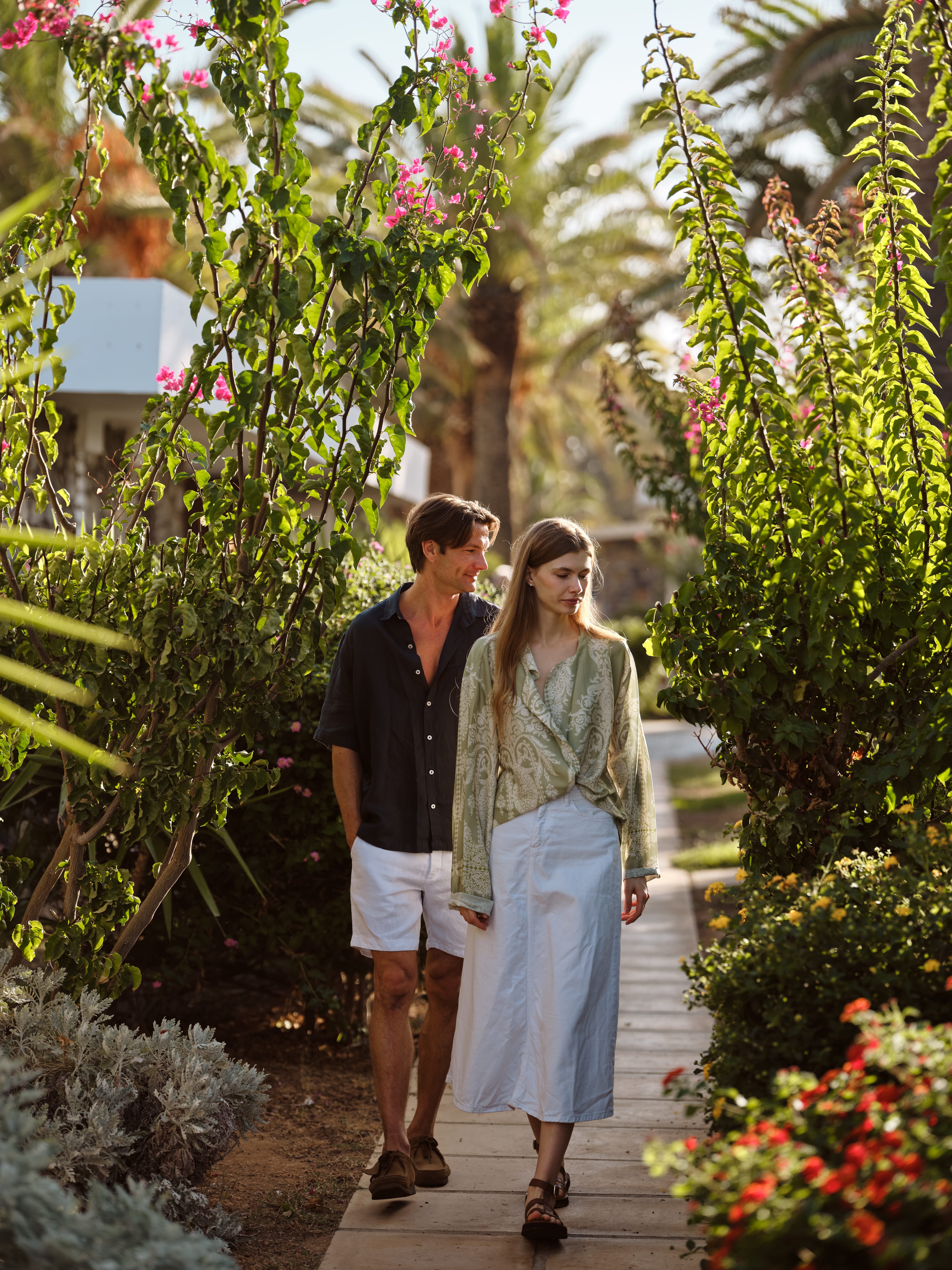 a person and person walking down a path