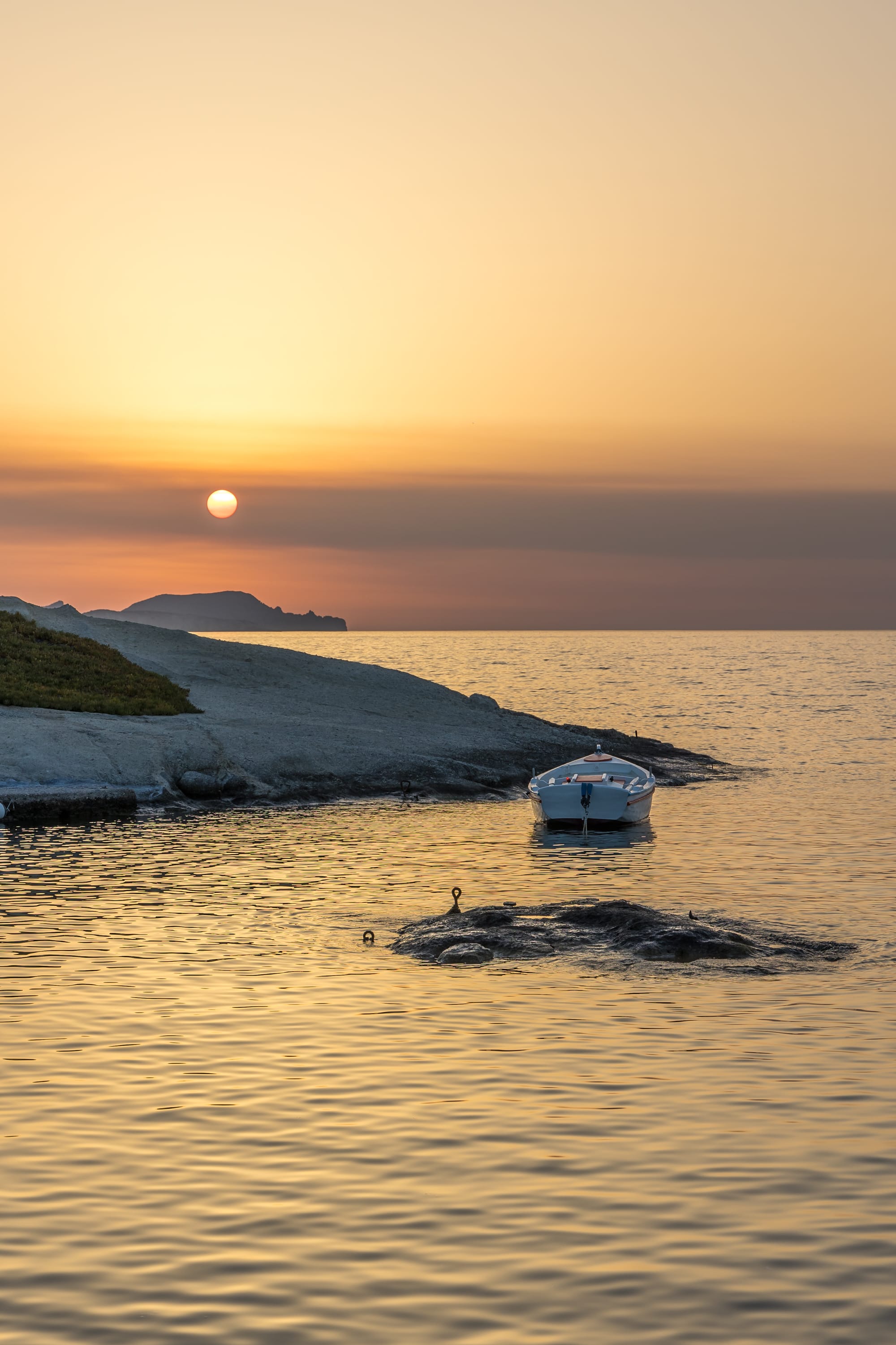 a boat in the water