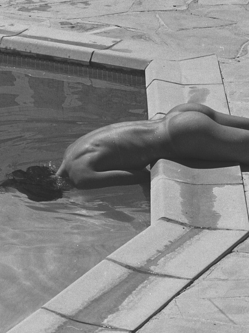 a person's foot in water