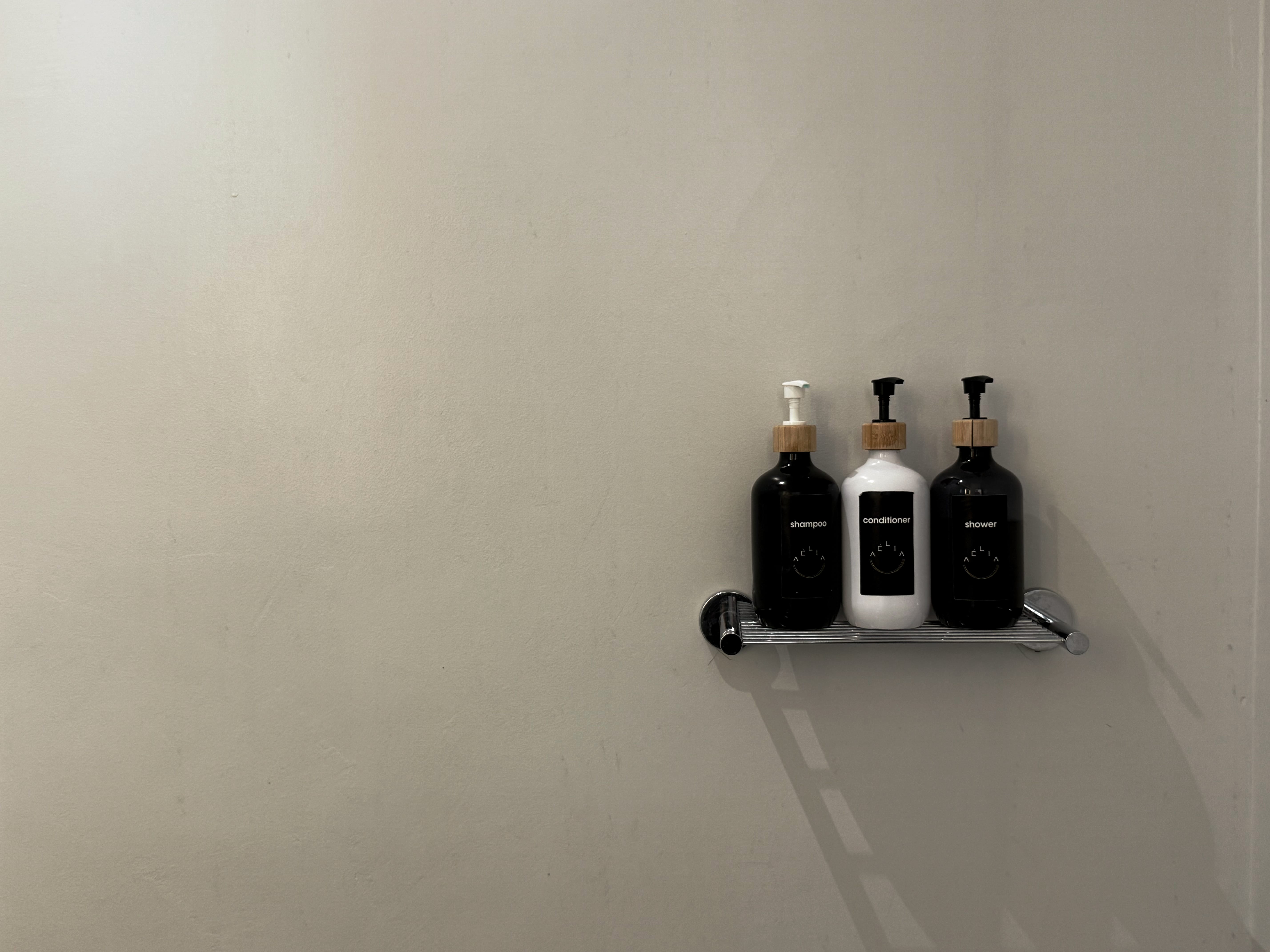 a row of bottles on a shelf