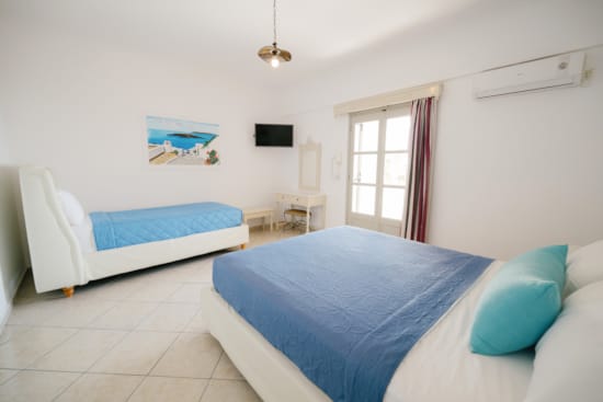 a room with two beds