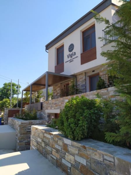 a building with a brick wall