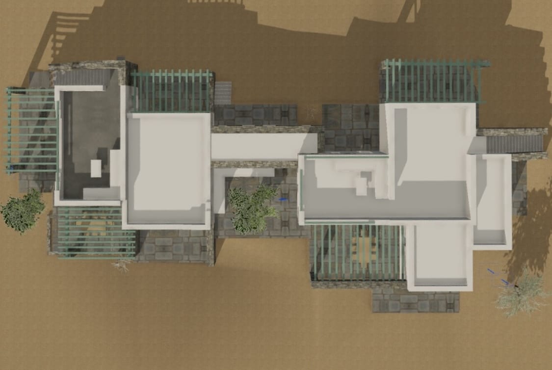 a house with a few rooms