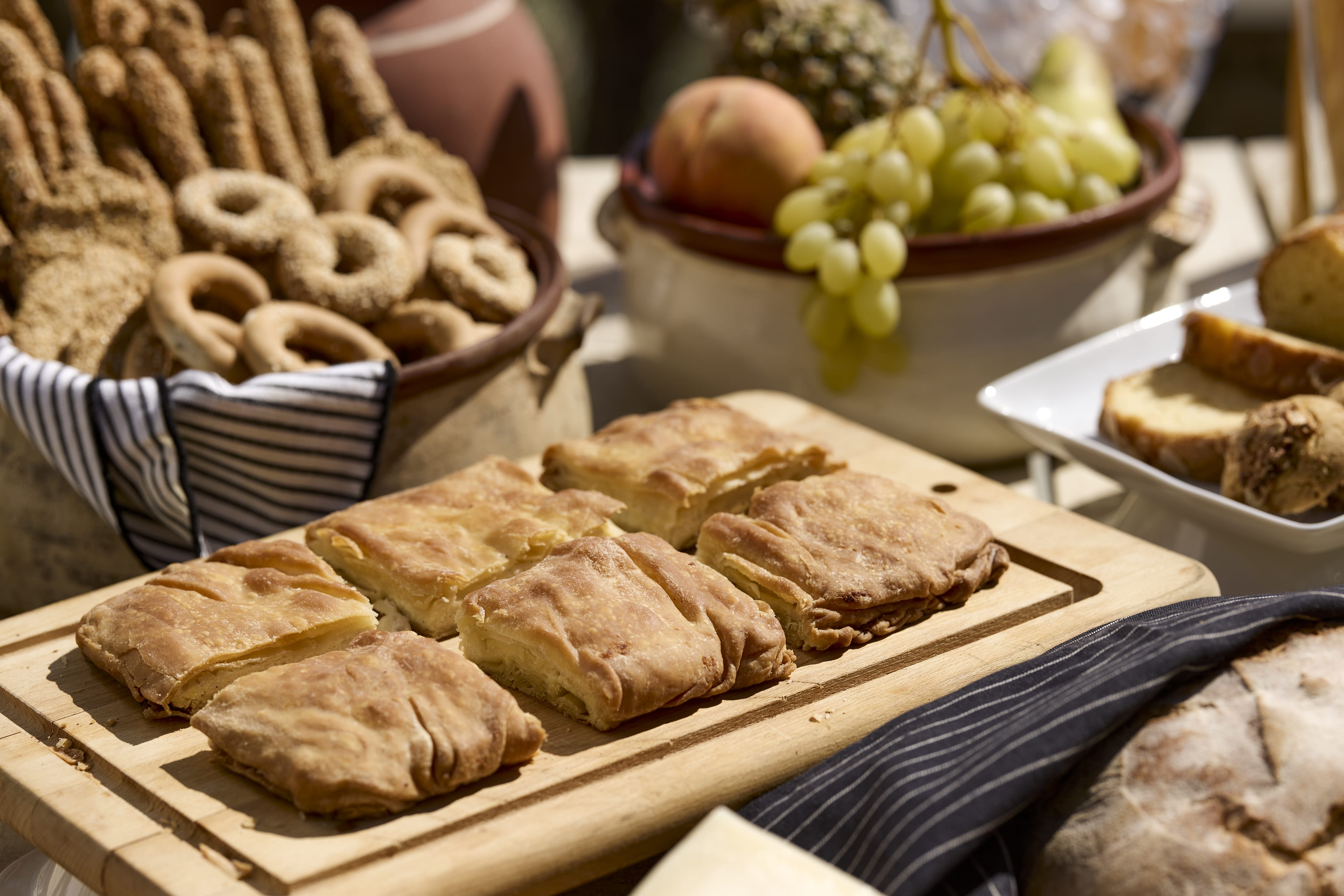 a table full of food