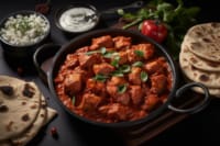 a pan of food