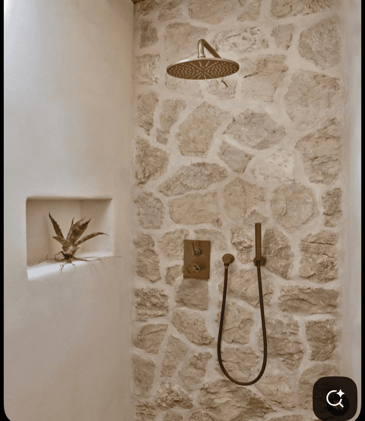 a wall with a couple of objects on it