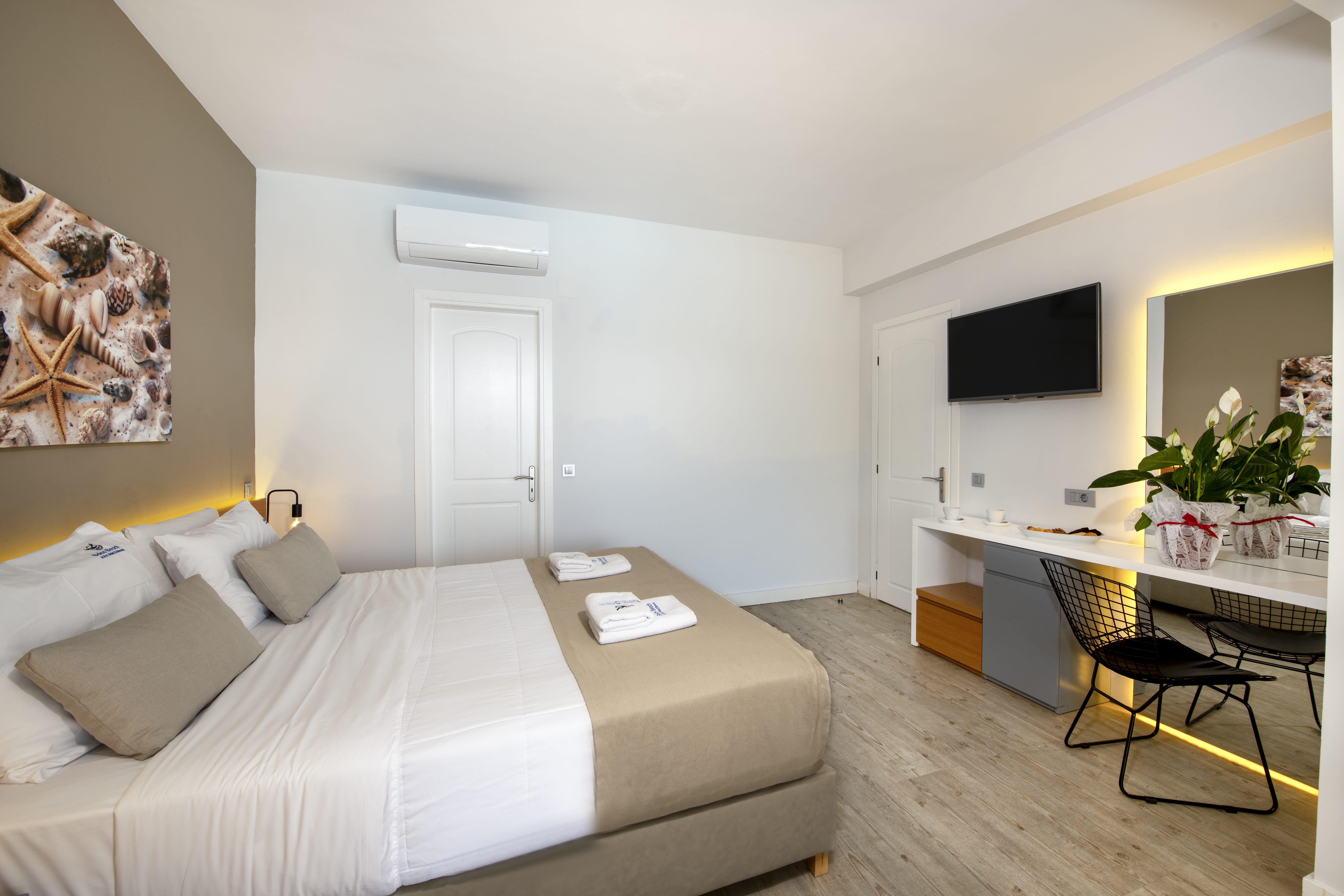 a living room with a couch and a tv