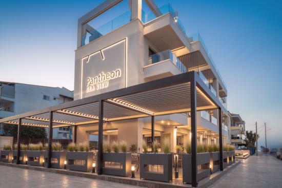 a building with a sign on the front