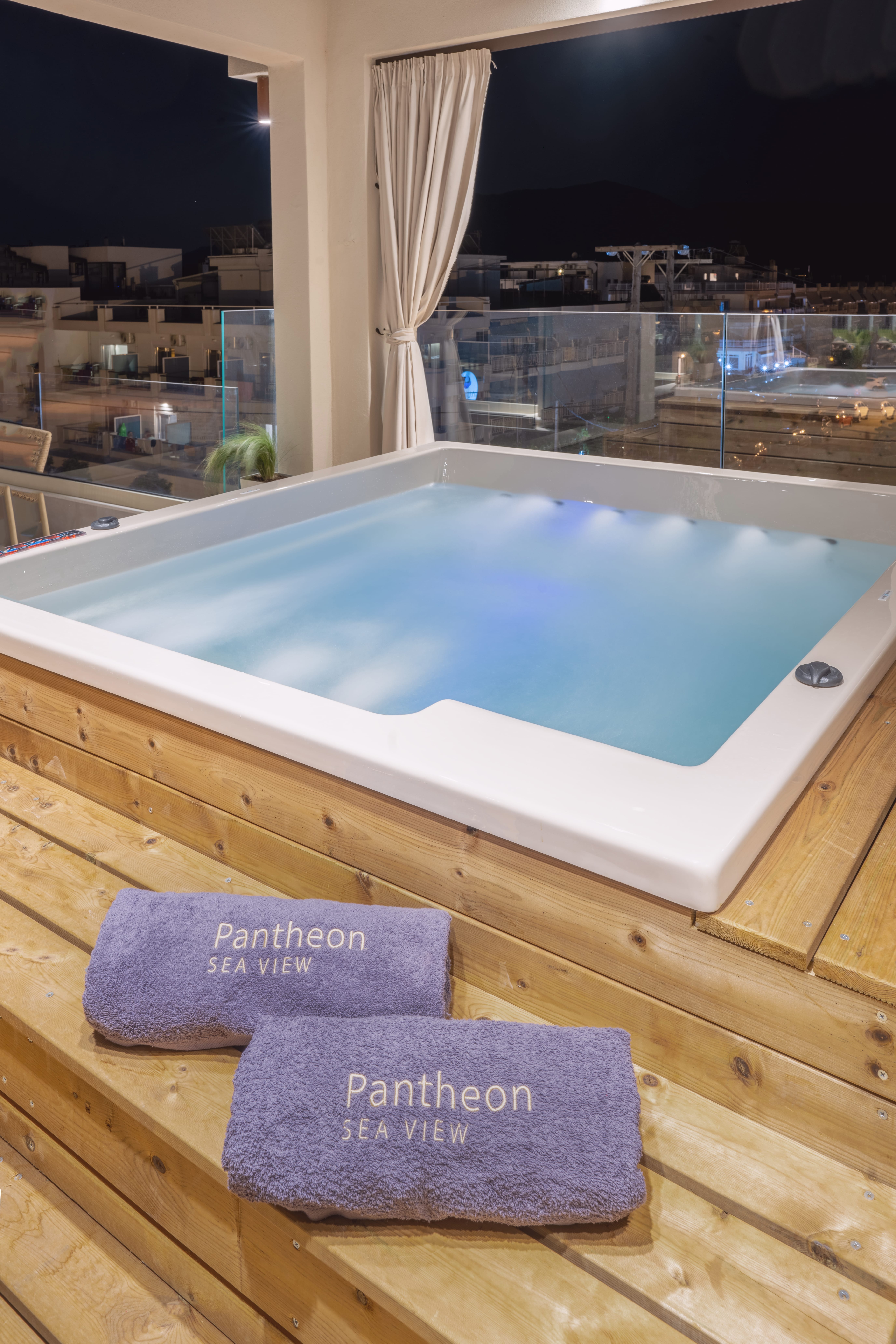 a large indoor swimming pool