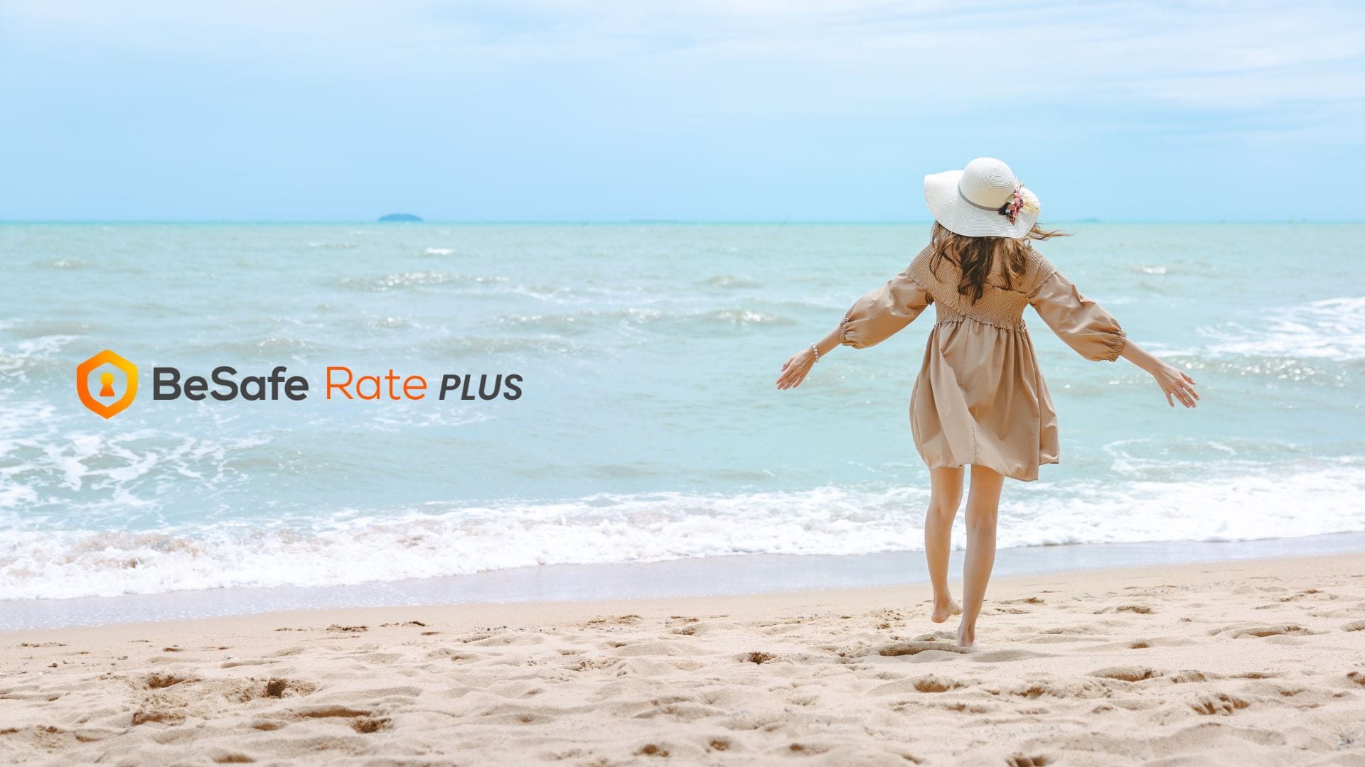 a person in a dress on a beach