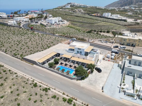 a high angle view of a building