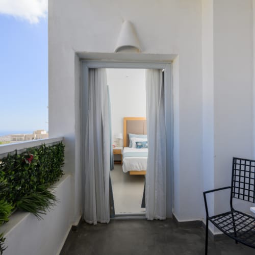 a room with a chair and a table