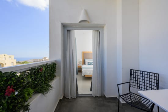 a room with a chair and a table