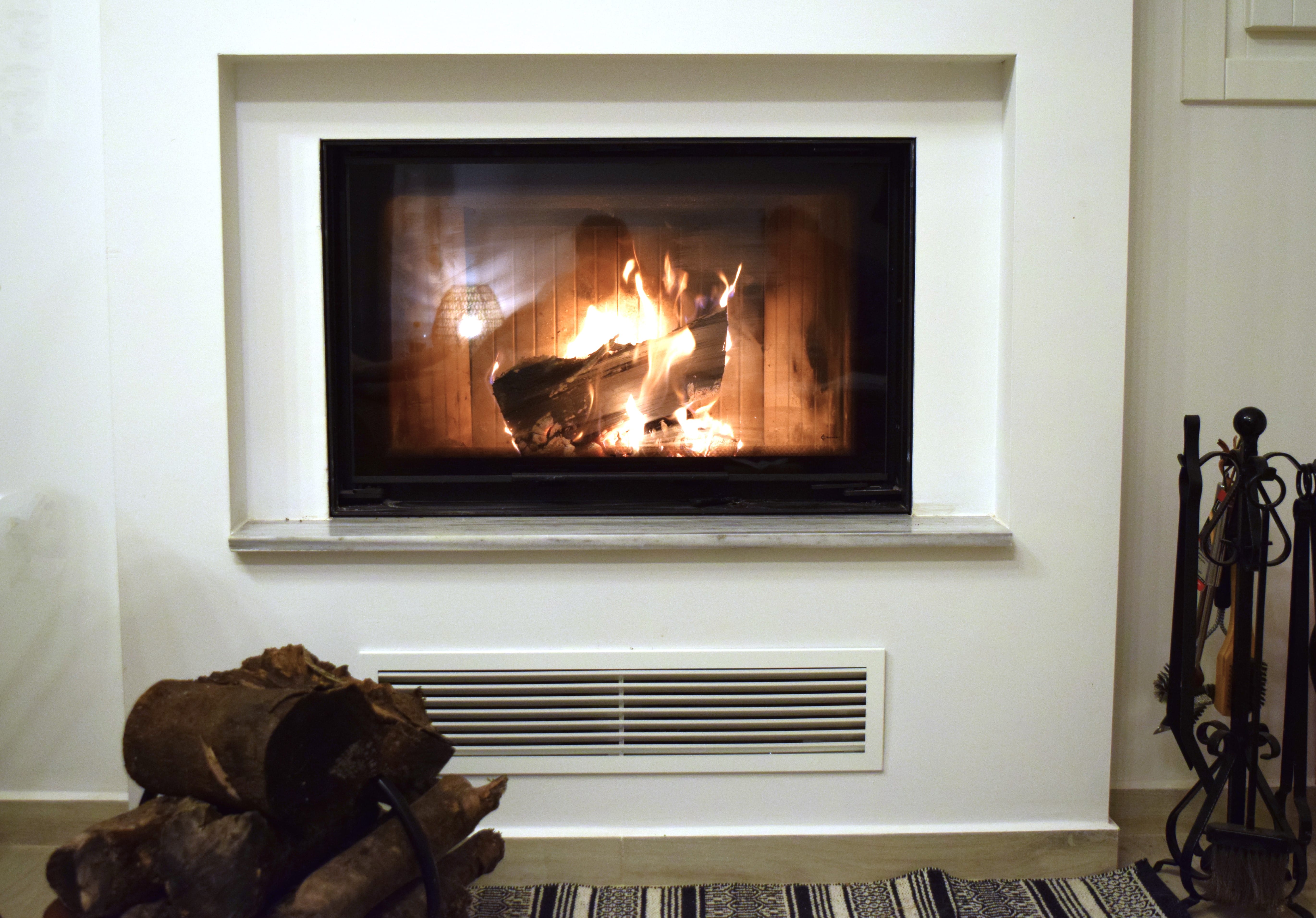 a television on a wall