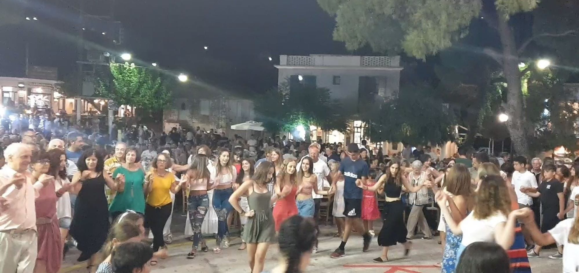a group of people dancing