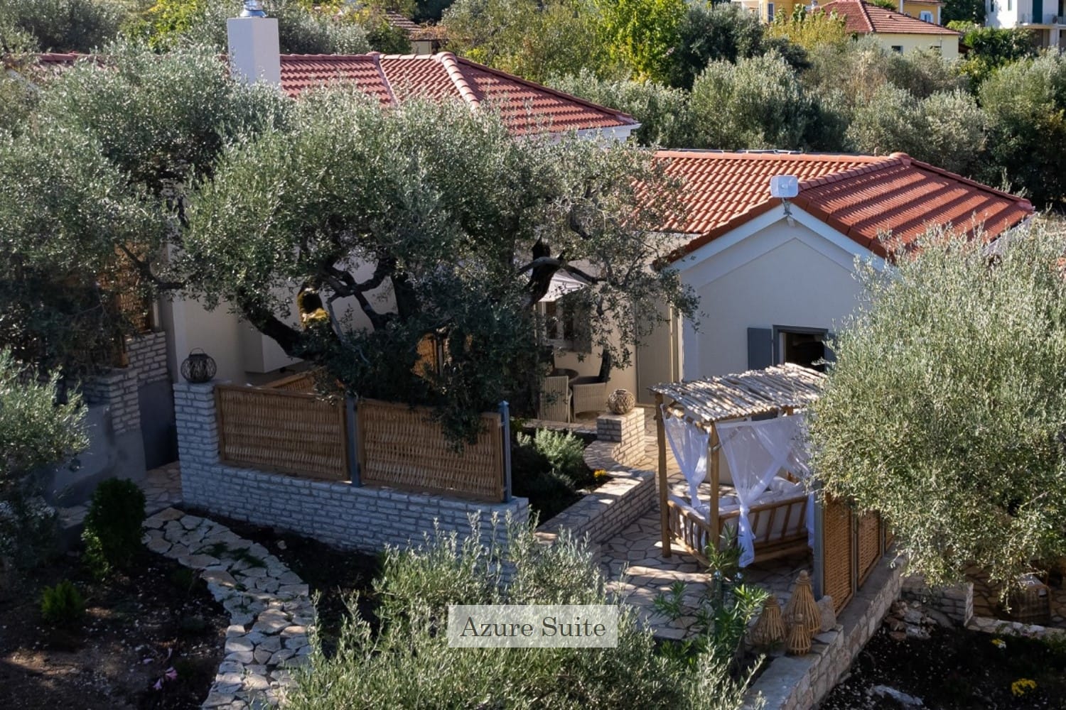 a house with a garden
