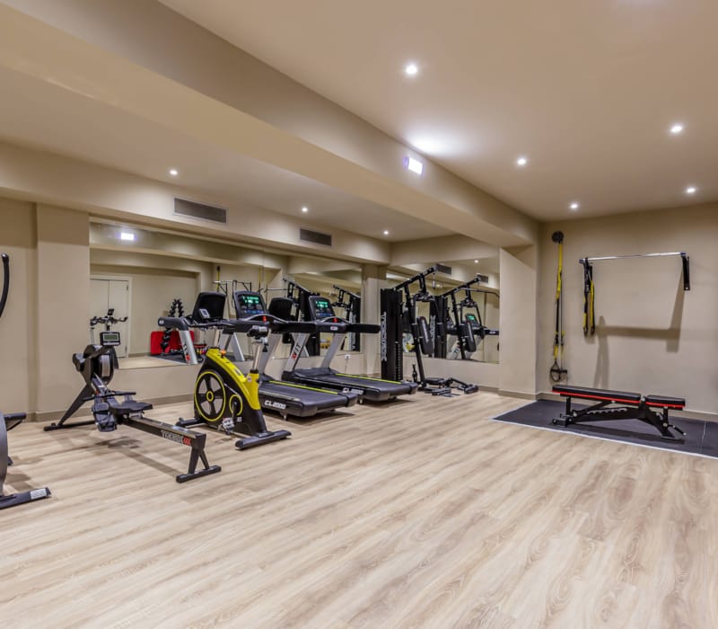 a room with equipment and tools